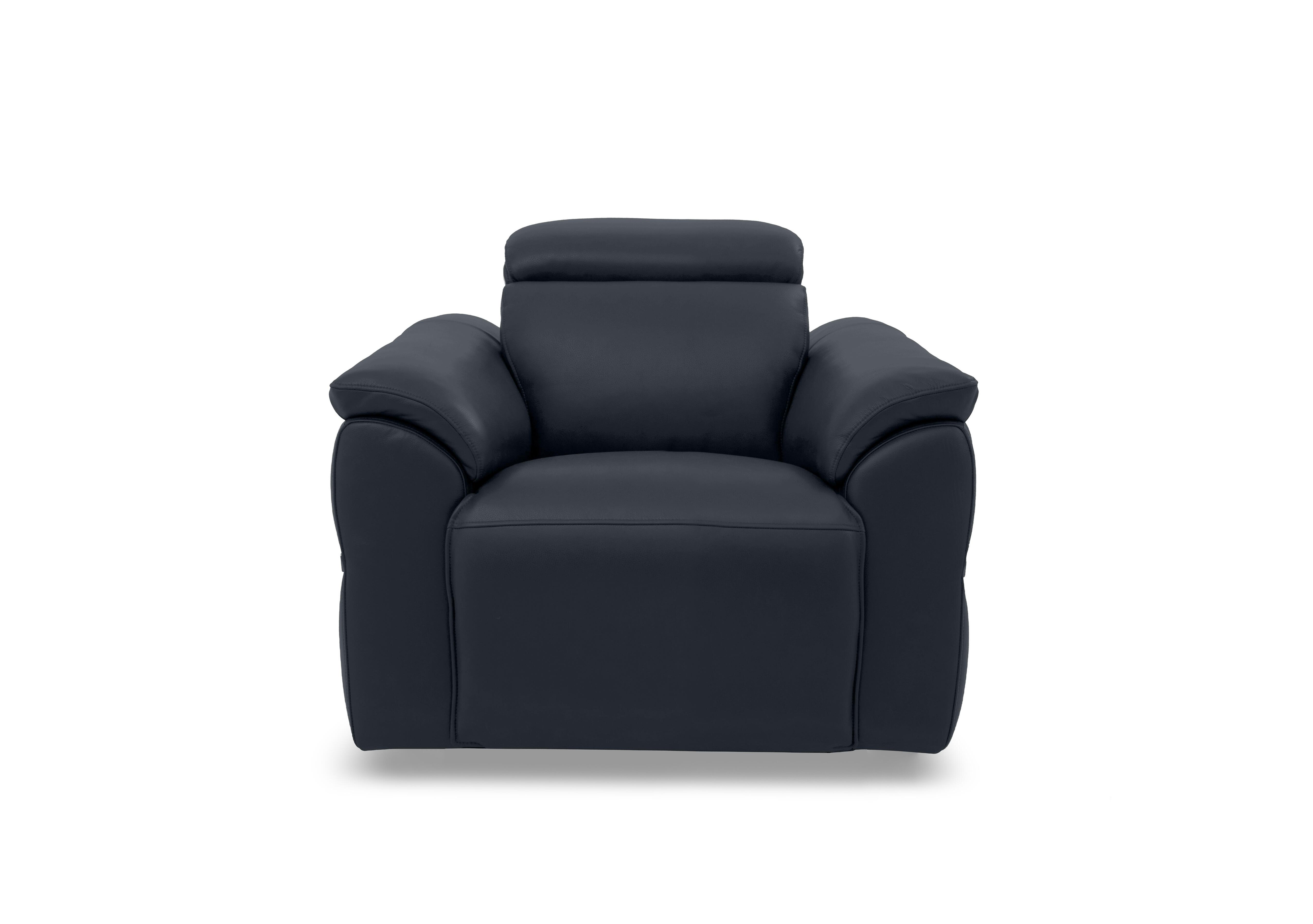 Dolomite Leather Chair in Montana Navy Cat-60/24 on Furniture Village