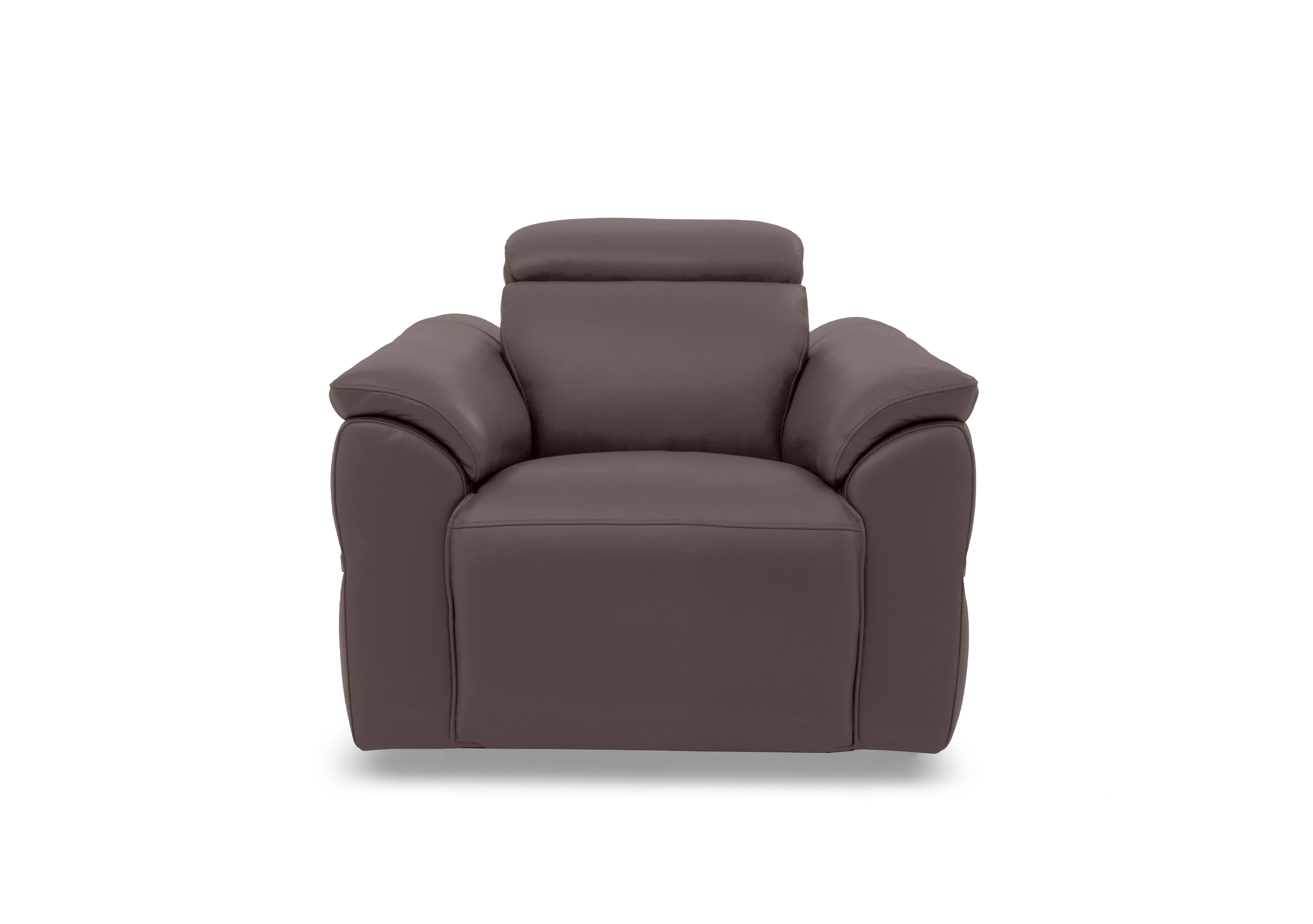 Dolomite Leather Chair in Oslo Mulberry Cat-40/30 on Furniture Village