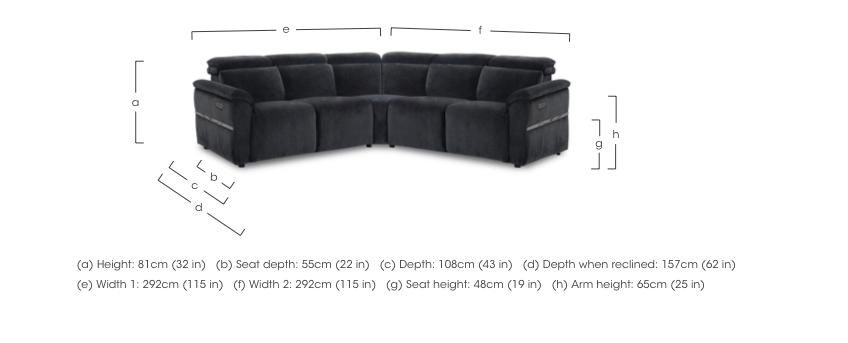 Dolomite Large Fabric Corner Sofa in  on Furniture Village