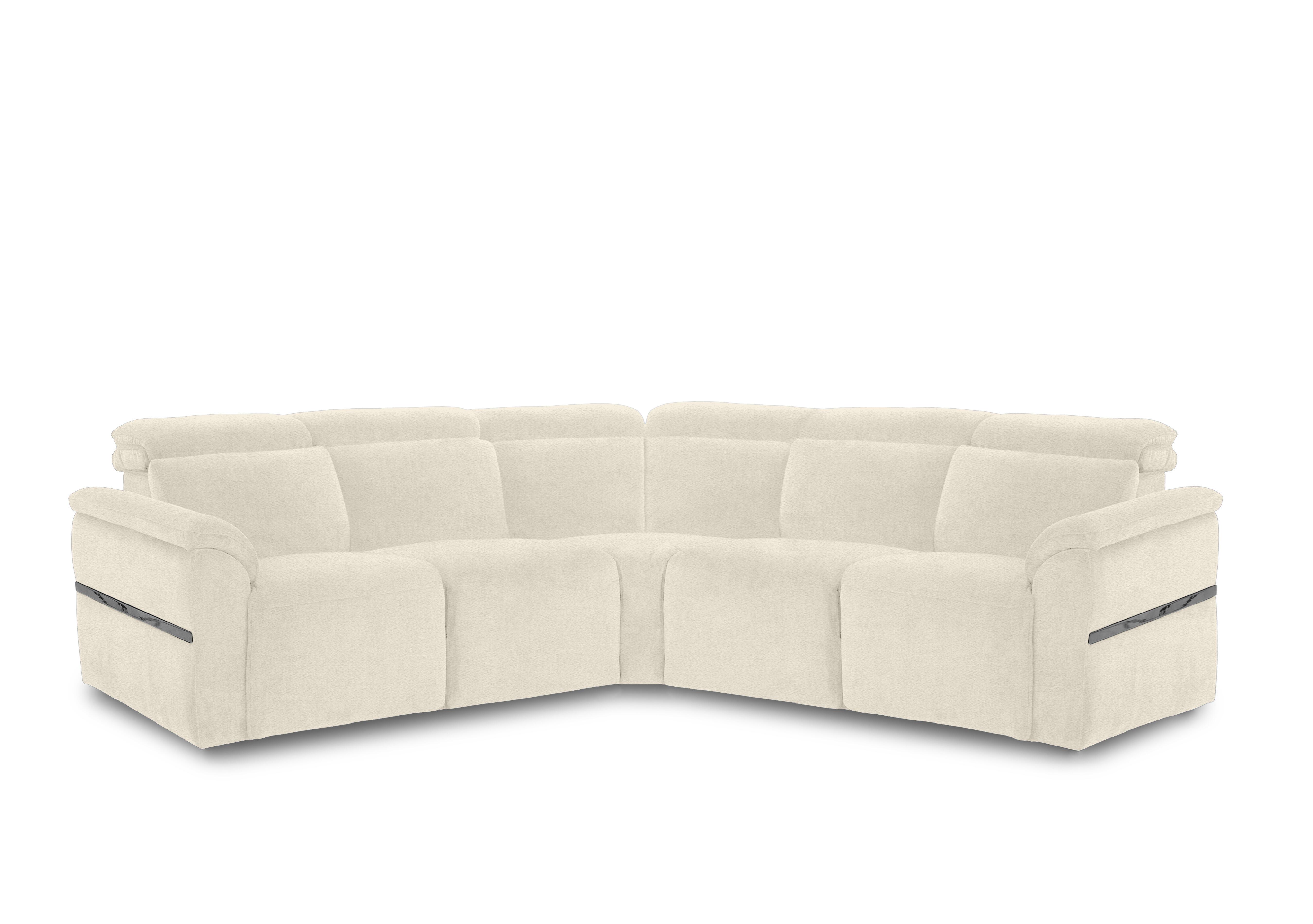 Dolomite Large Fabric Corner Sofa in Hudson Ivory 25102 on Furniture Village