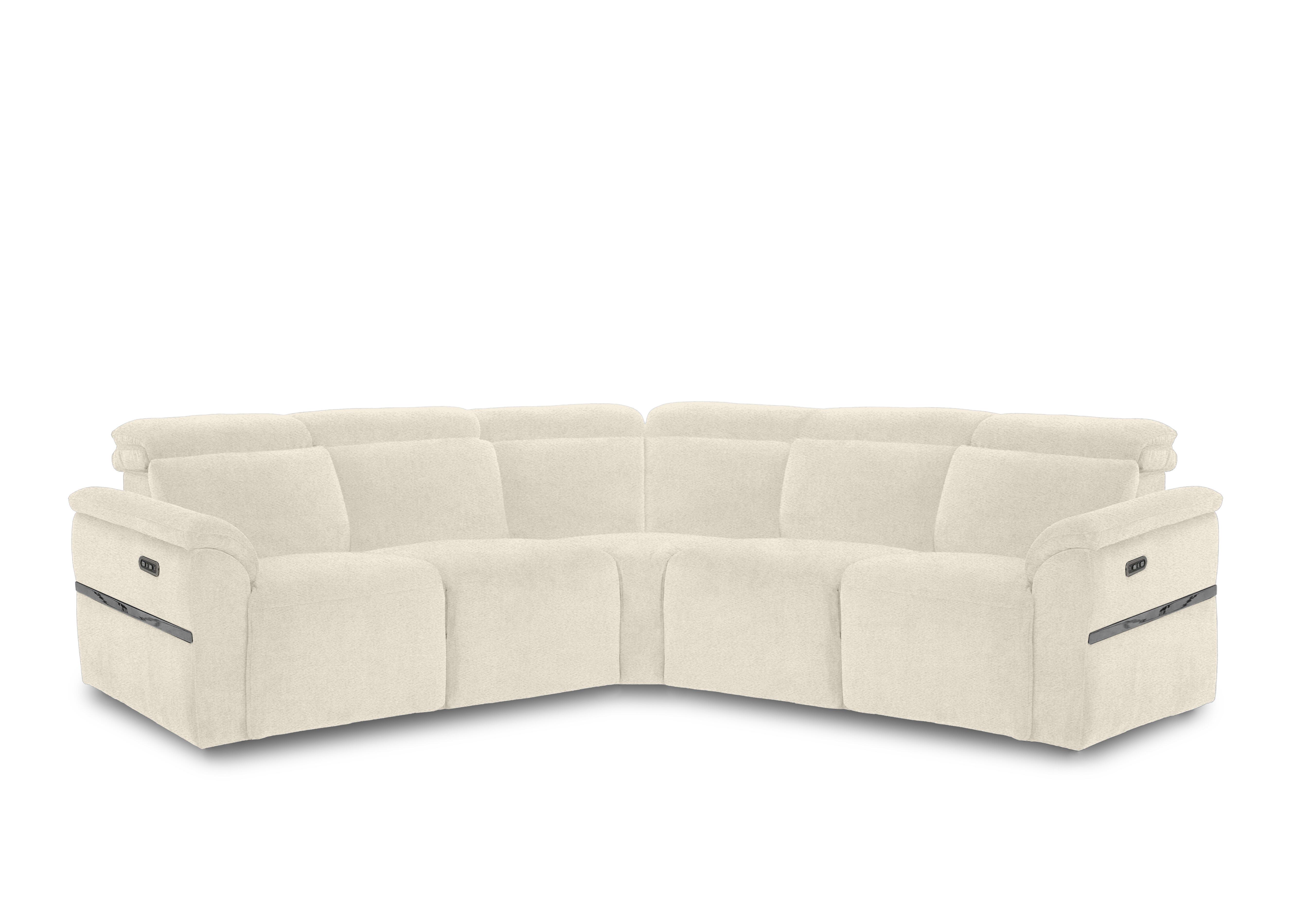 Dolomite Large Fabric Corner Sofa in Hudson Ivory 25102 on Furniture Village