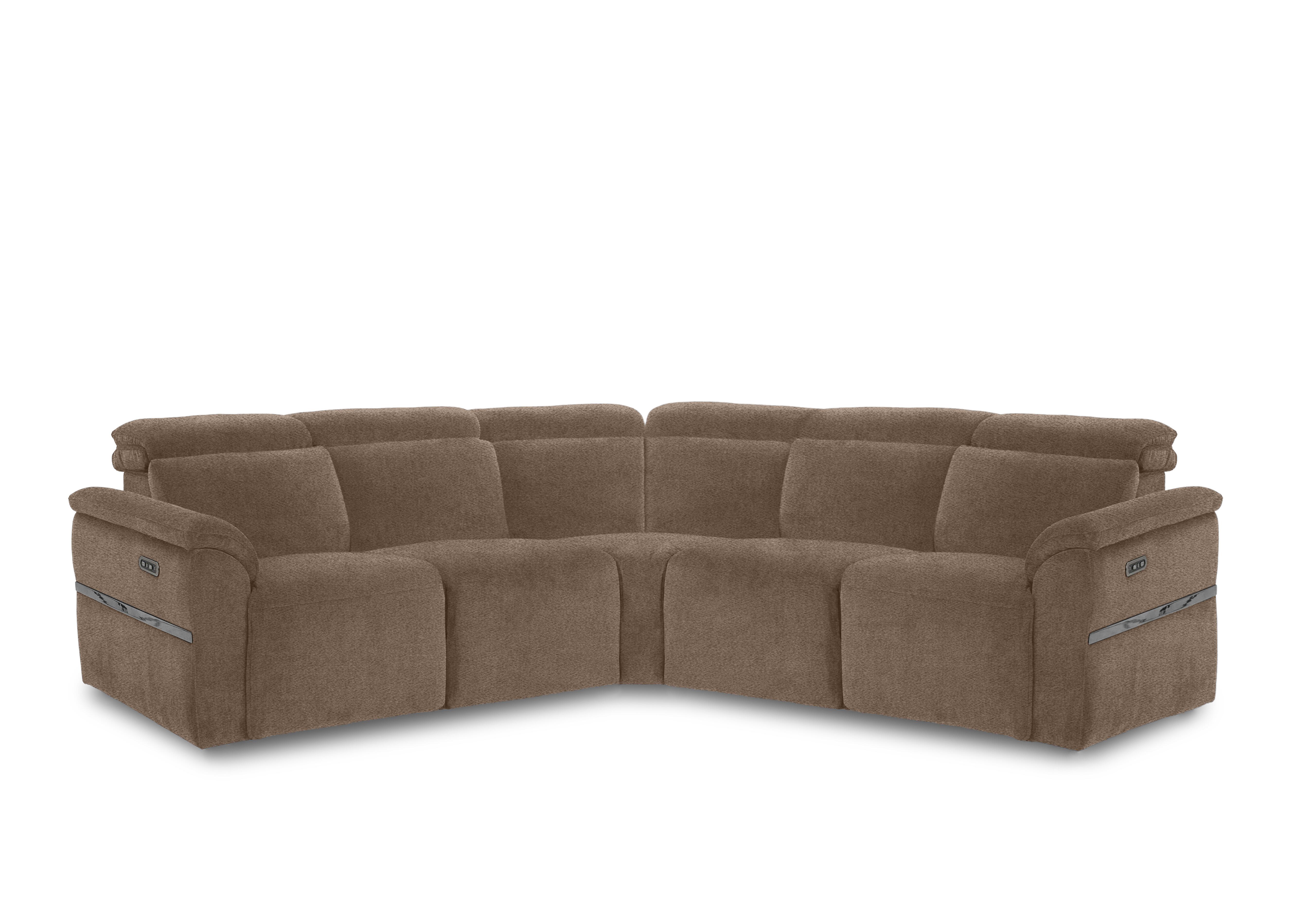 Dolomite Large Fabric Corner Sofa in Hudson Mocha 25431 on Furniture Village