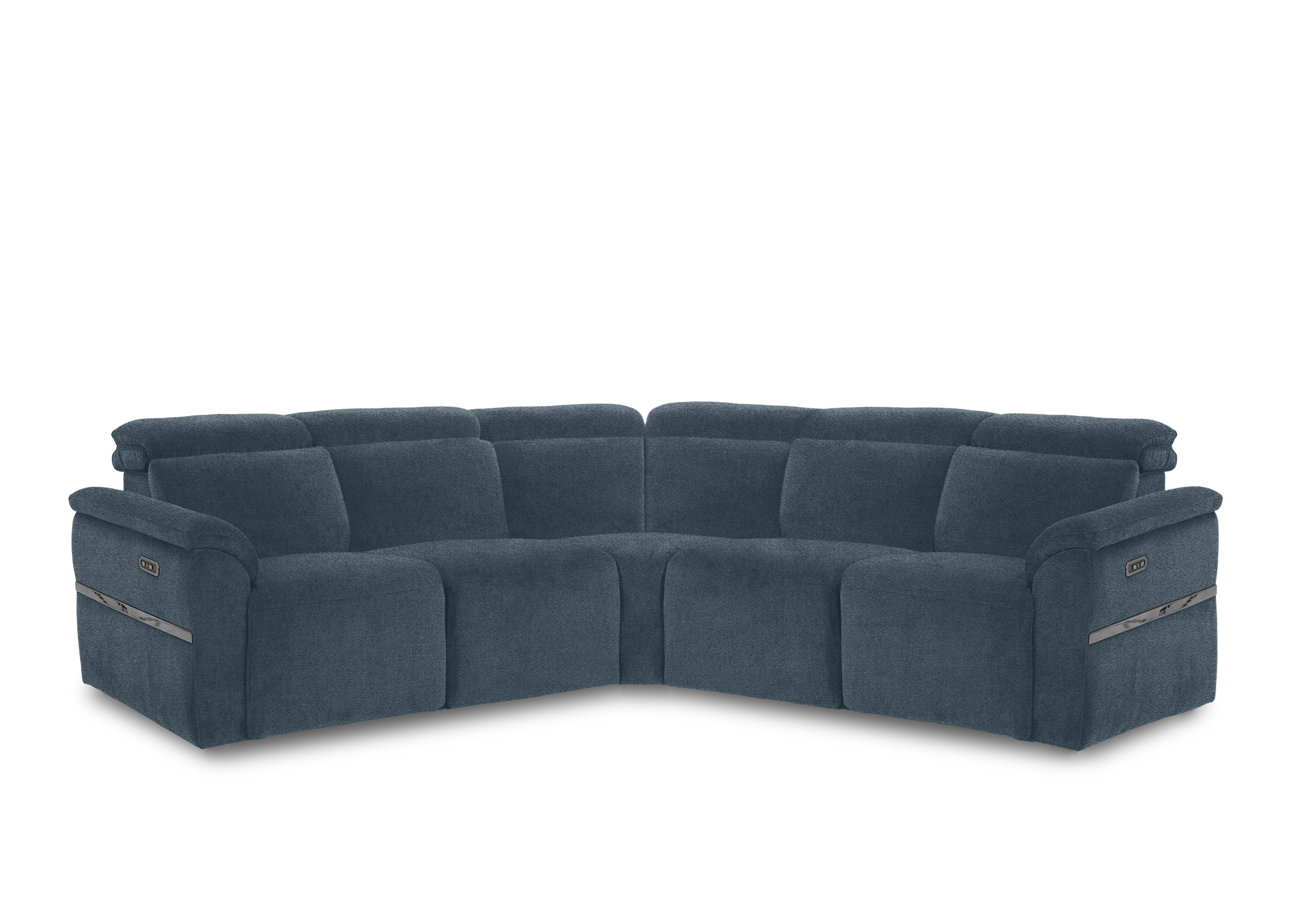 Dolomite Large Fabric Corner Sofa in Hudson Ocean 25315 on Furniture Village