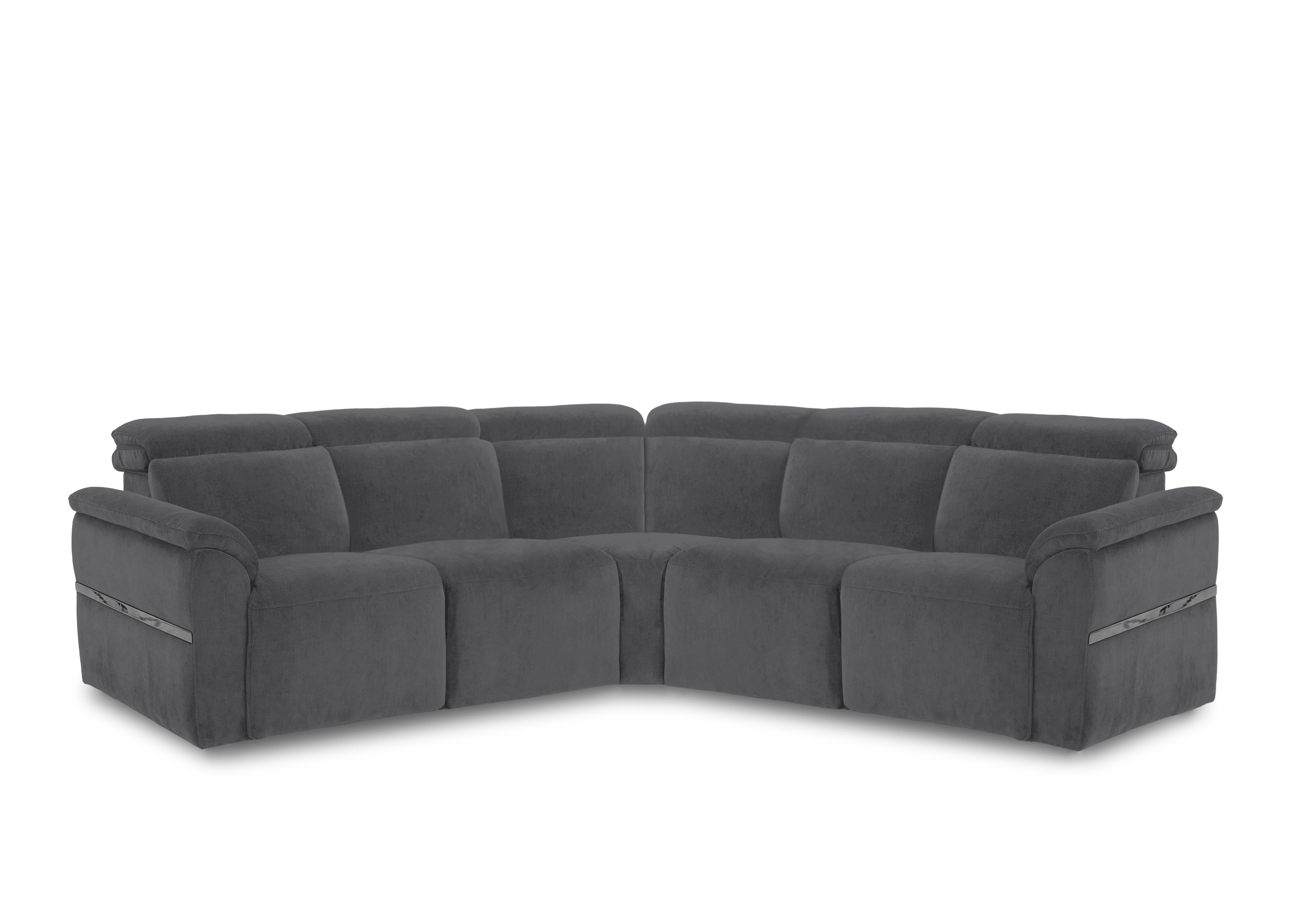 Dolomite Large Fabric Corner Sofa in Manhattan Charcoal 58003 on Furniture Village
