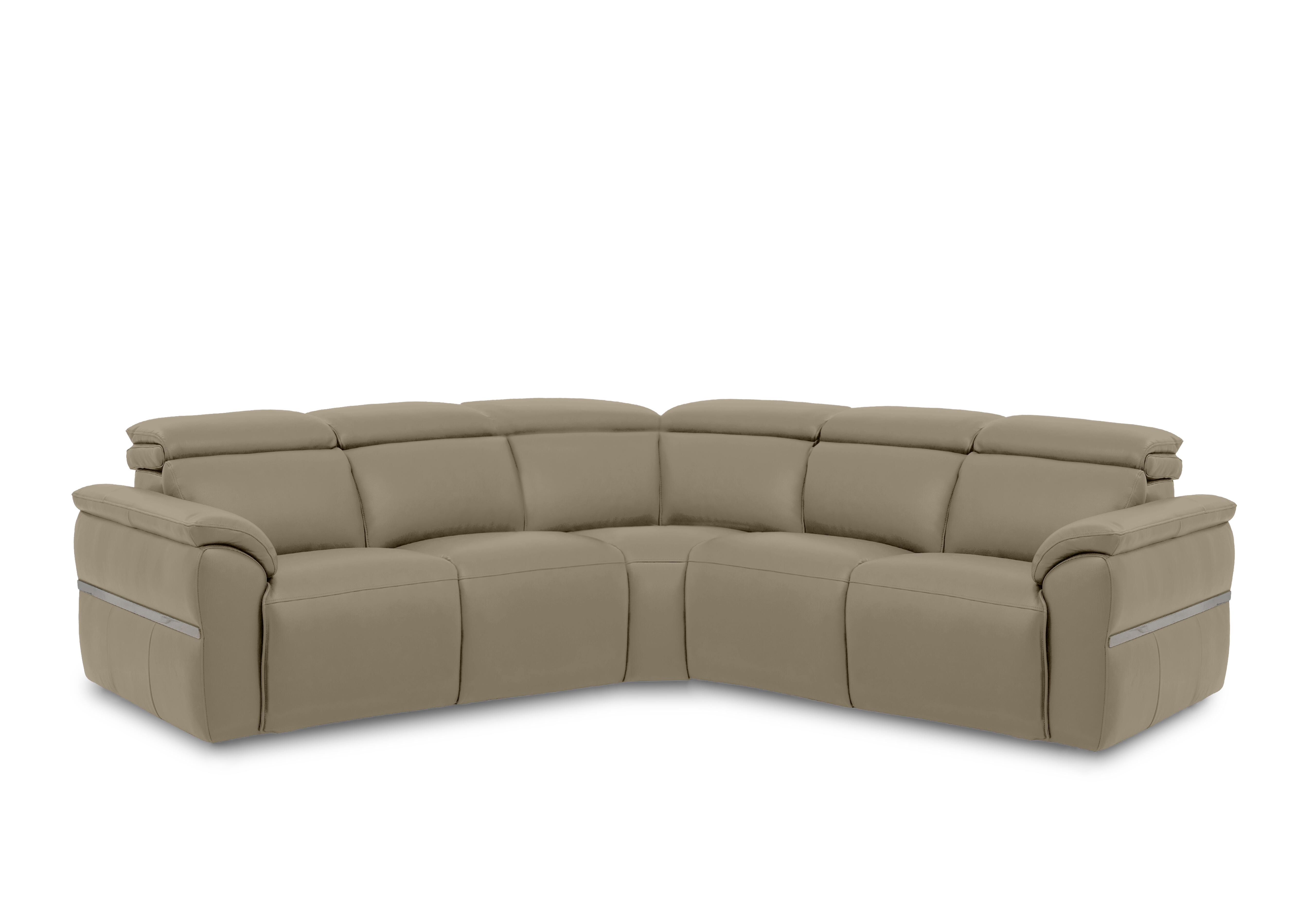 Dolomite Large Leather Corner Sofa in Montana Barley Cat-60/06 on Furniture Village