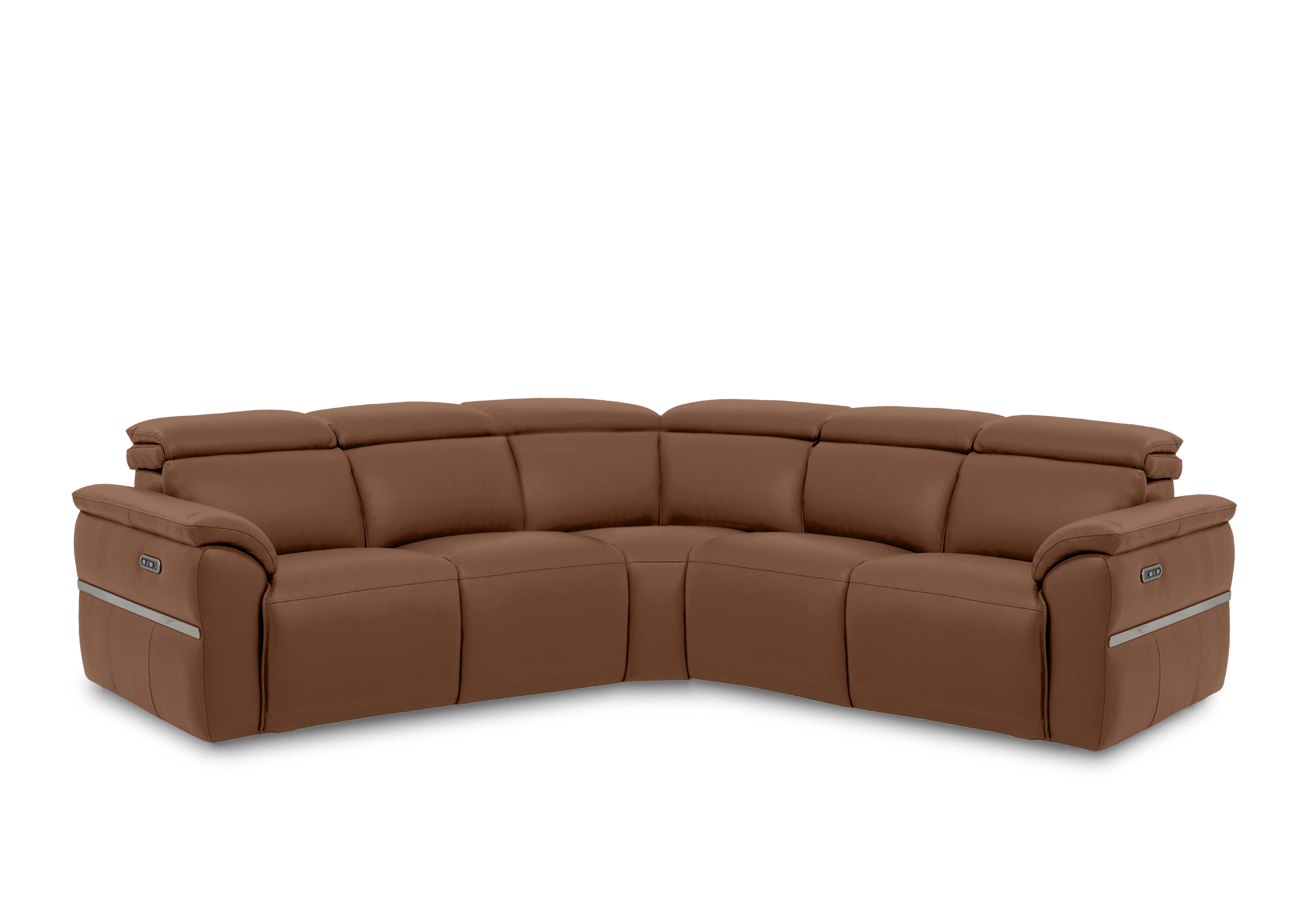 Dolomite Large Leather Corner Sofa in Montana Butterscotch Cat-60/07 on Furniture Village