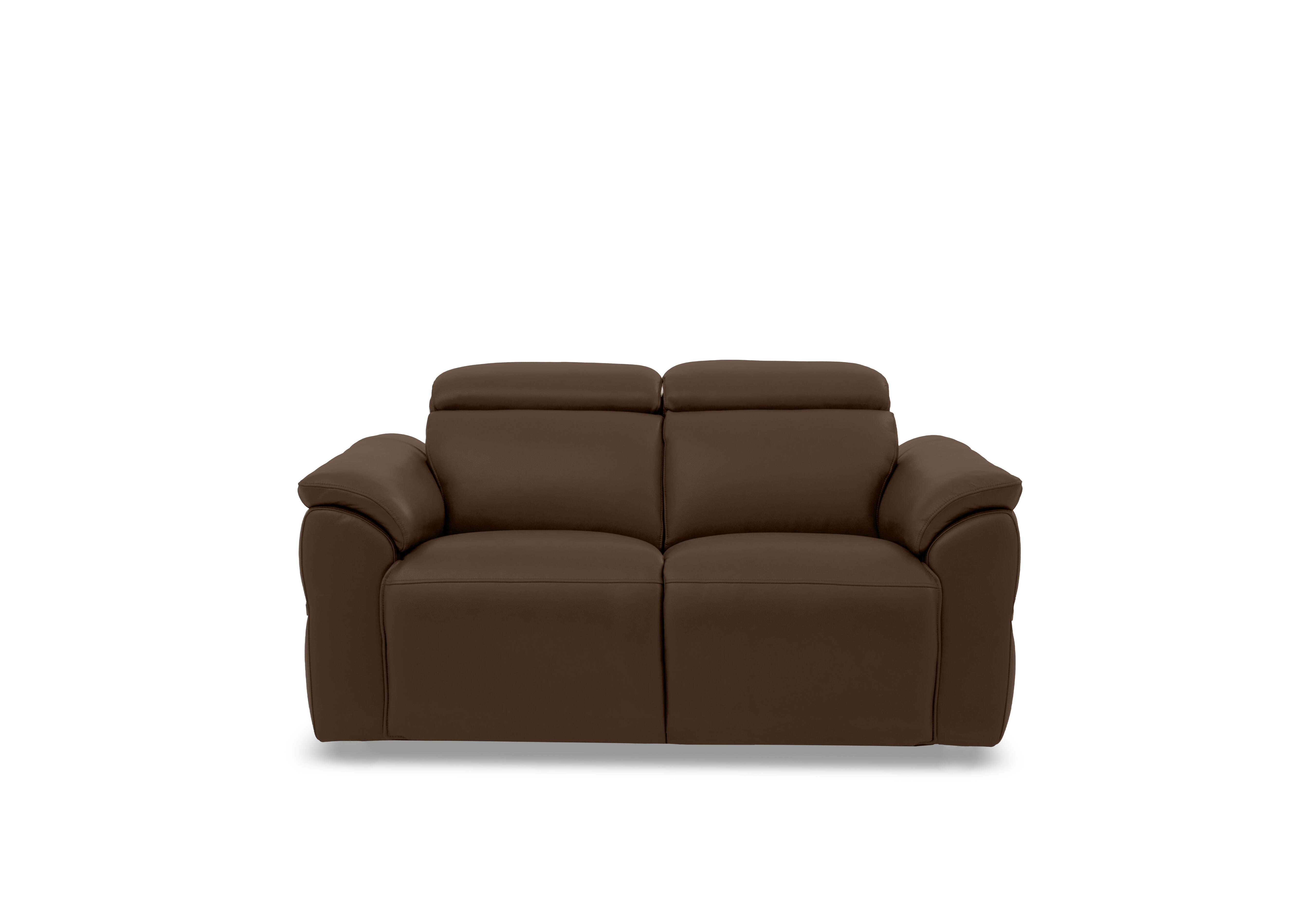 Dolomite 2 Seater Leather Sofa in Montana Chocolate Cat-60/08 on Furniture Village