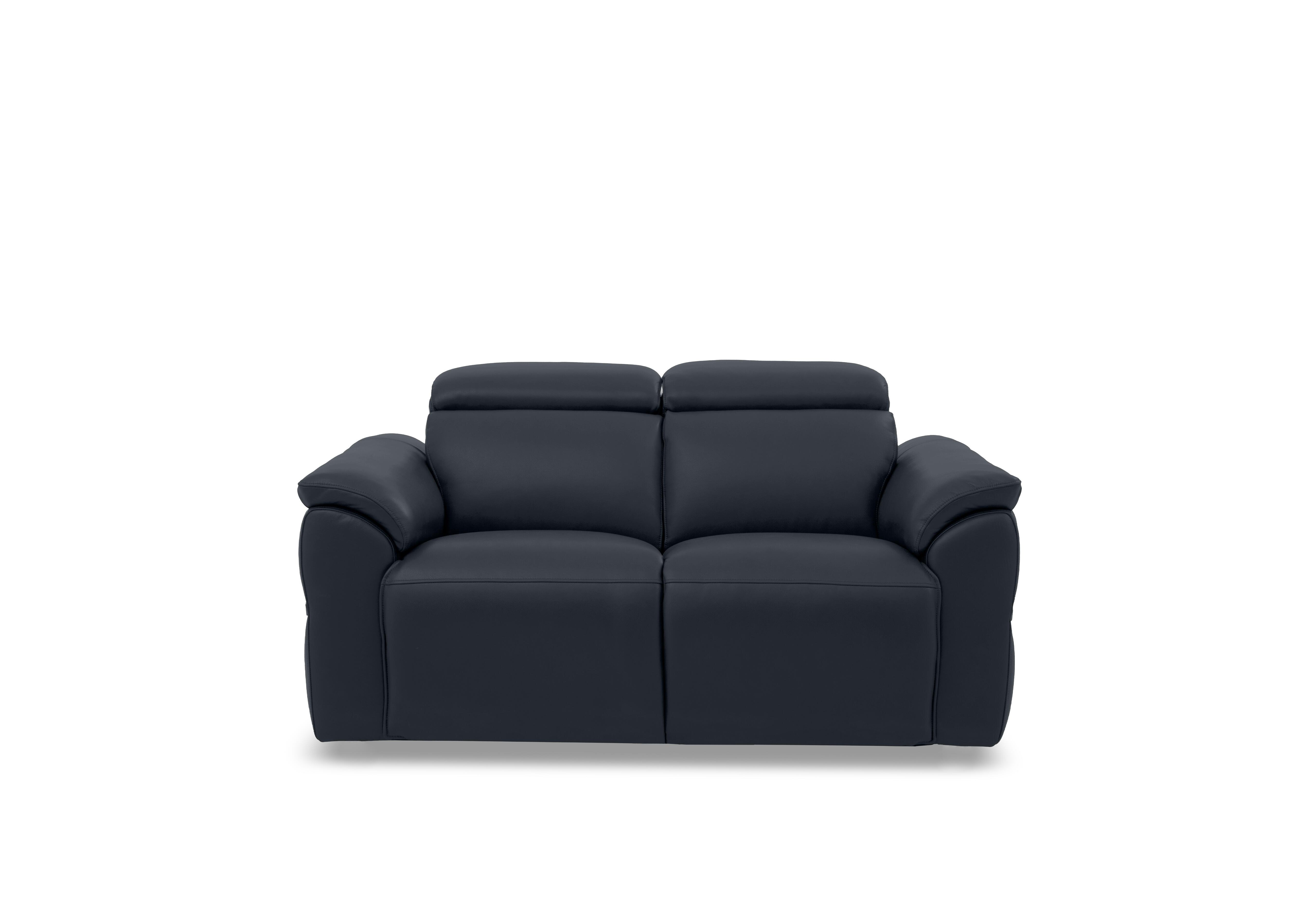 Dolomite 2 Seater Leather Sofa in Montana Navy Cat-60/24 on Furniture Village