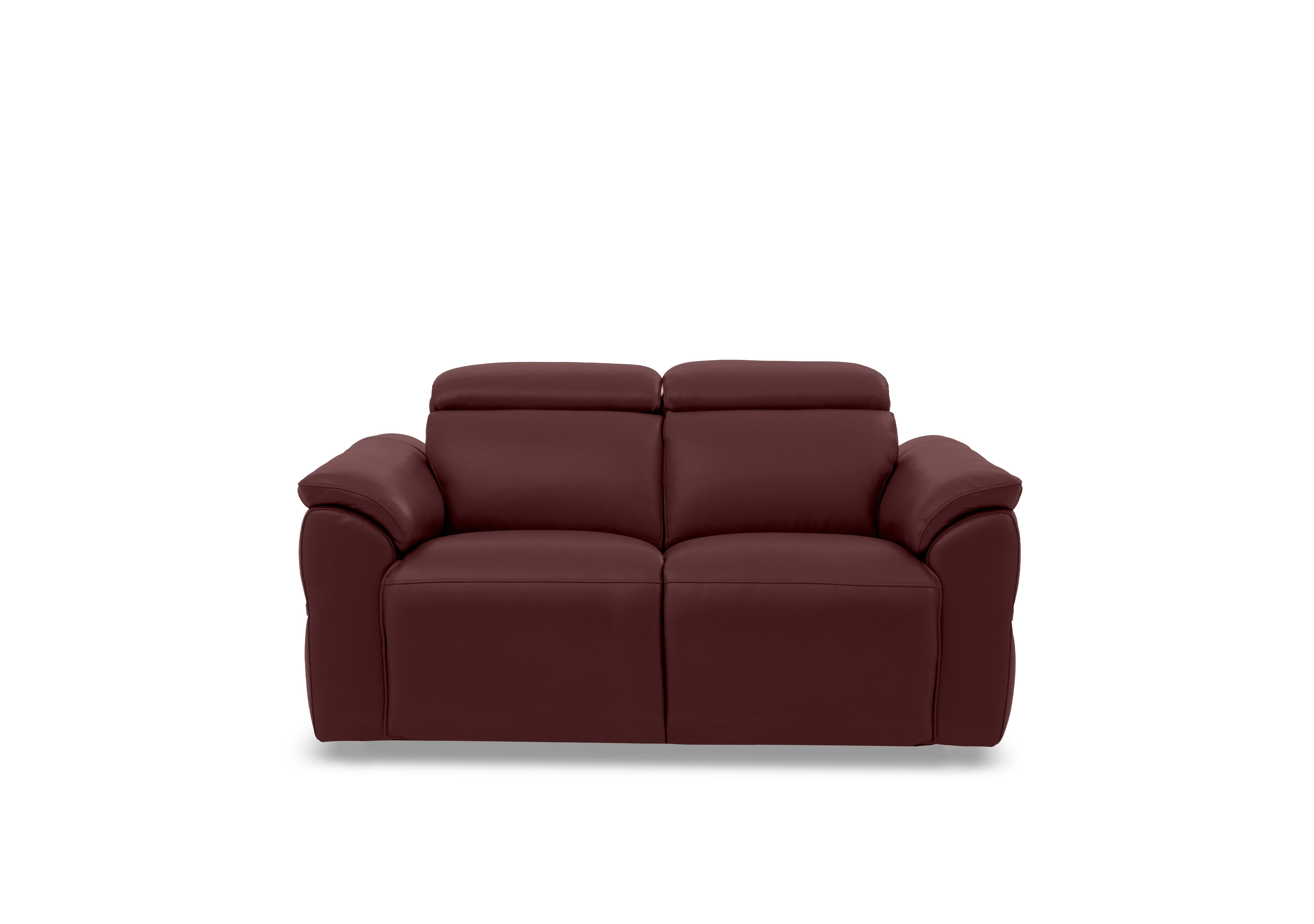 Dolomite 2 Seater Leather Sofa in Montana Ruby Cat-60/15 on Furniture Village