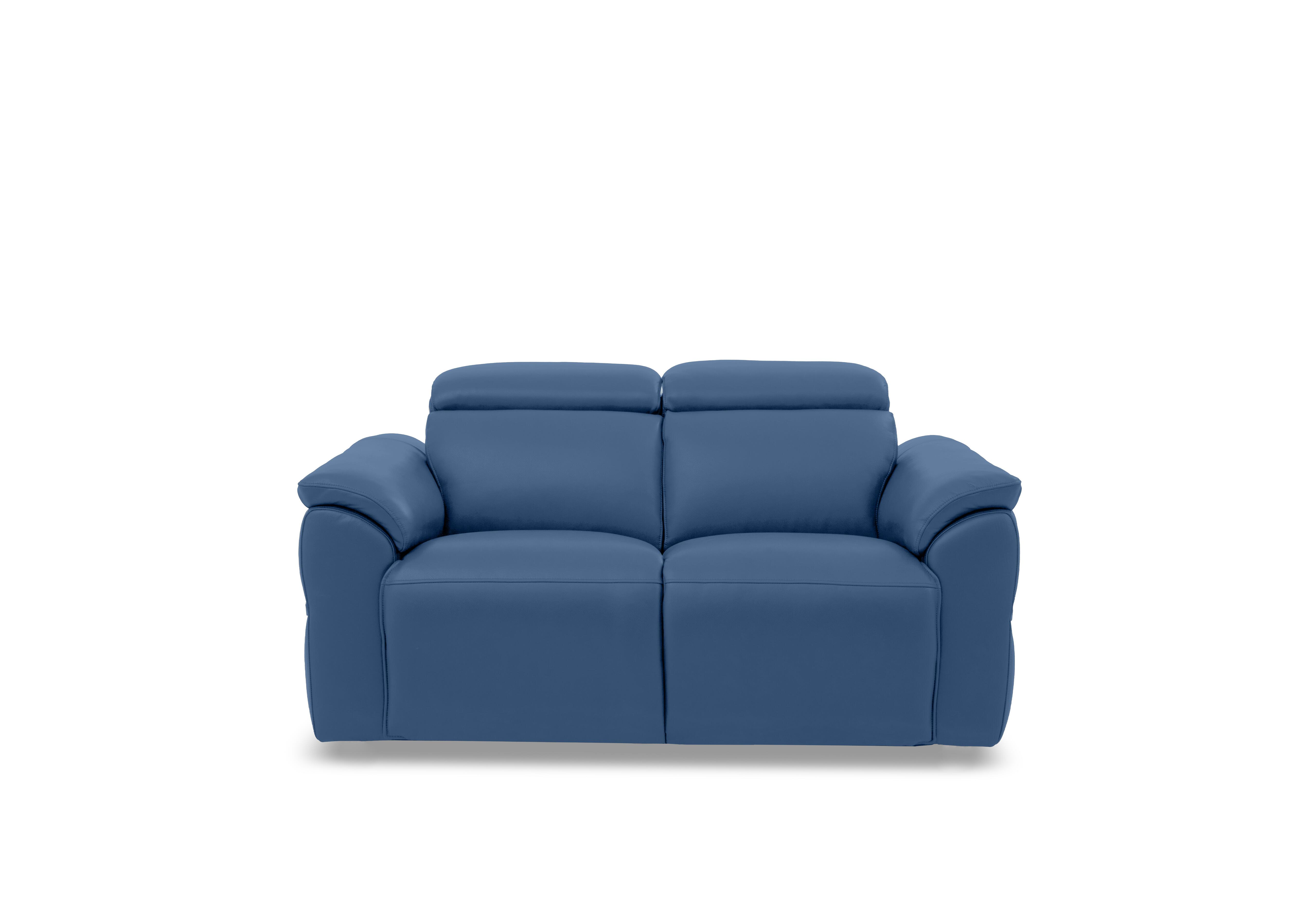 Dolomite 2 Seater Leather Sofa in Oslo Aegean Cat-40/12 on Furniture Village