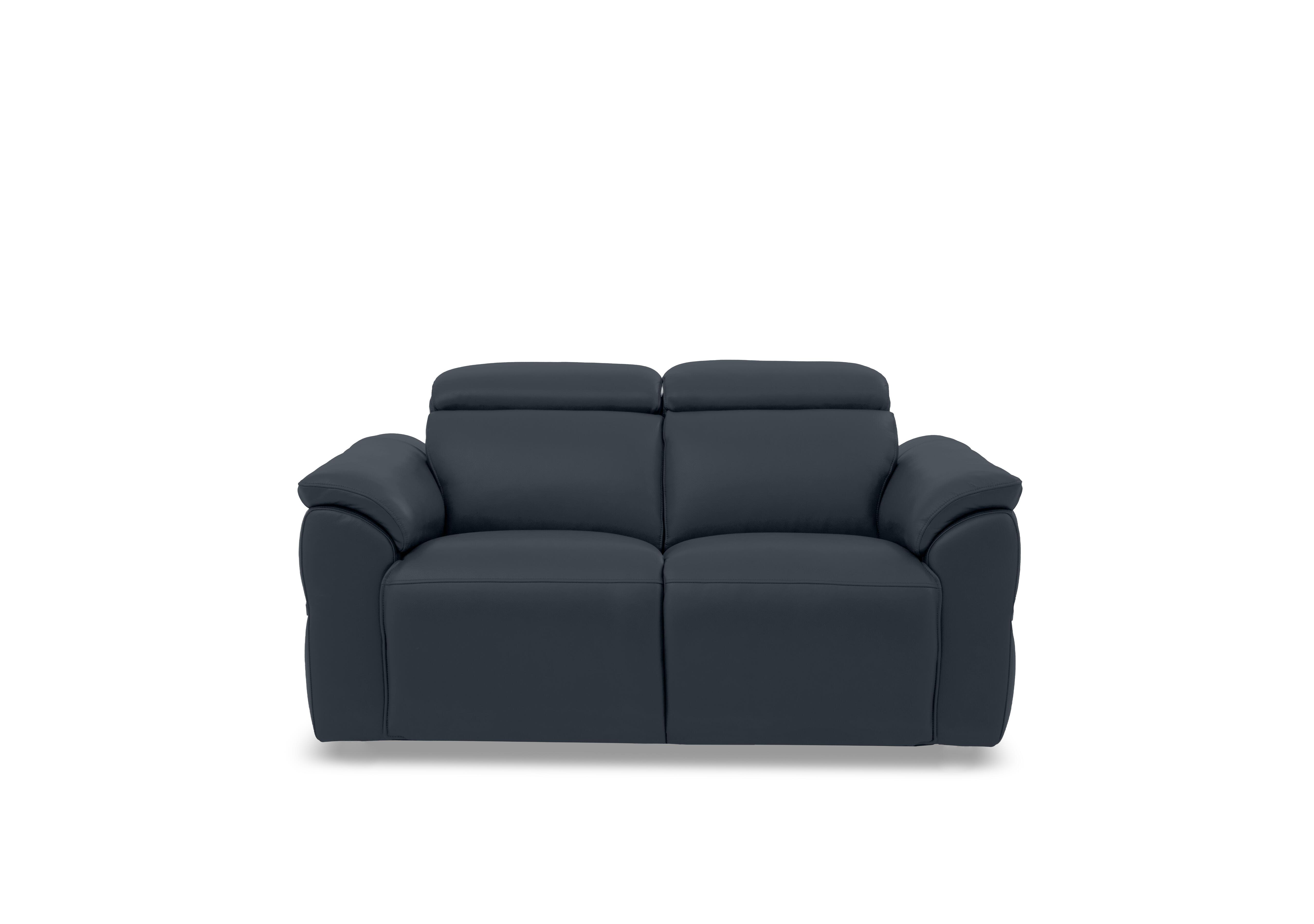 Dolomite 2 Seater Leather Sofa in Oslo Navy Cat-40/24 on Furniture Village