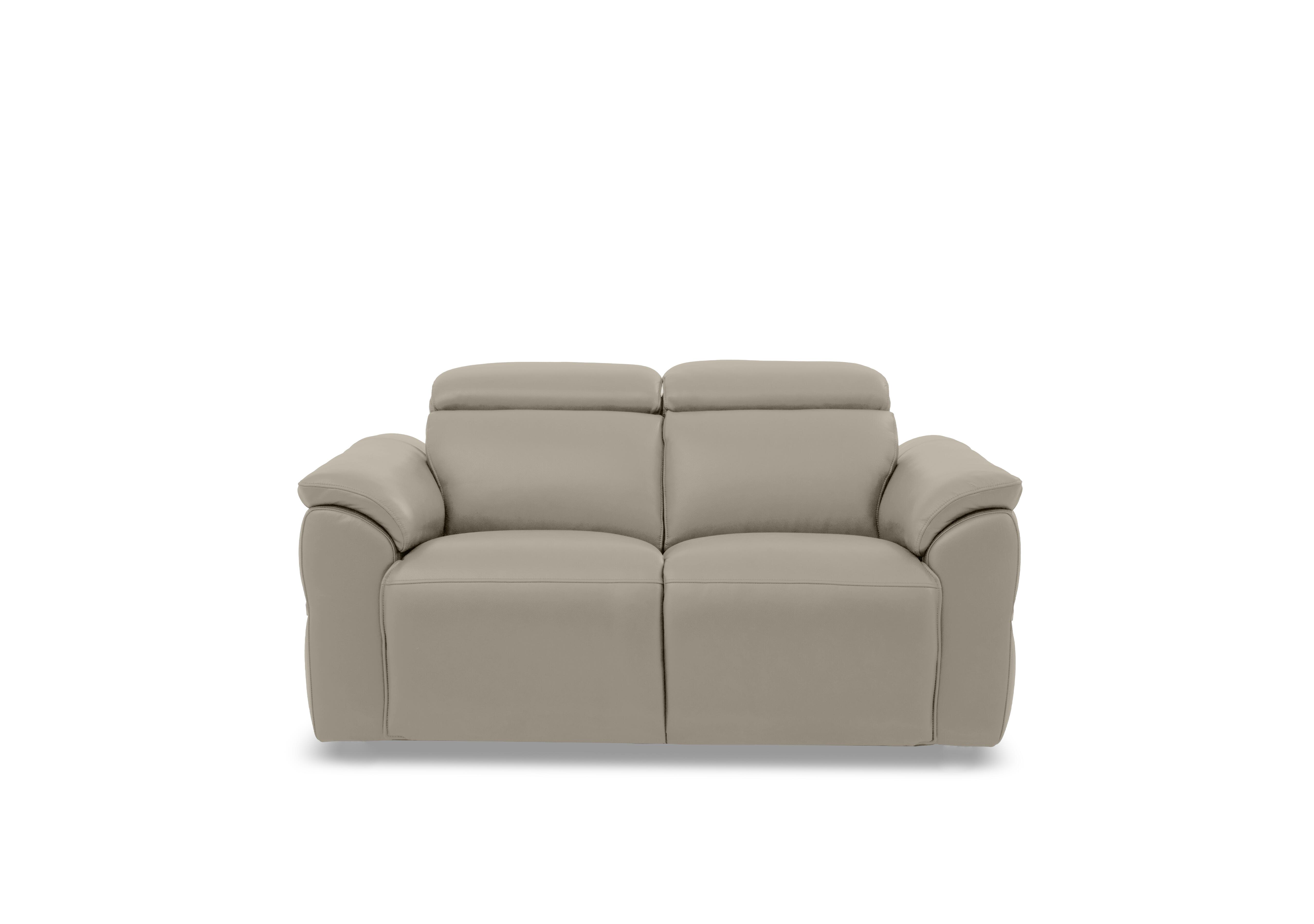 Dolomite 2 Seater Leather Sofa in Oslo Oyster Cat-40/08 on Furniture Village