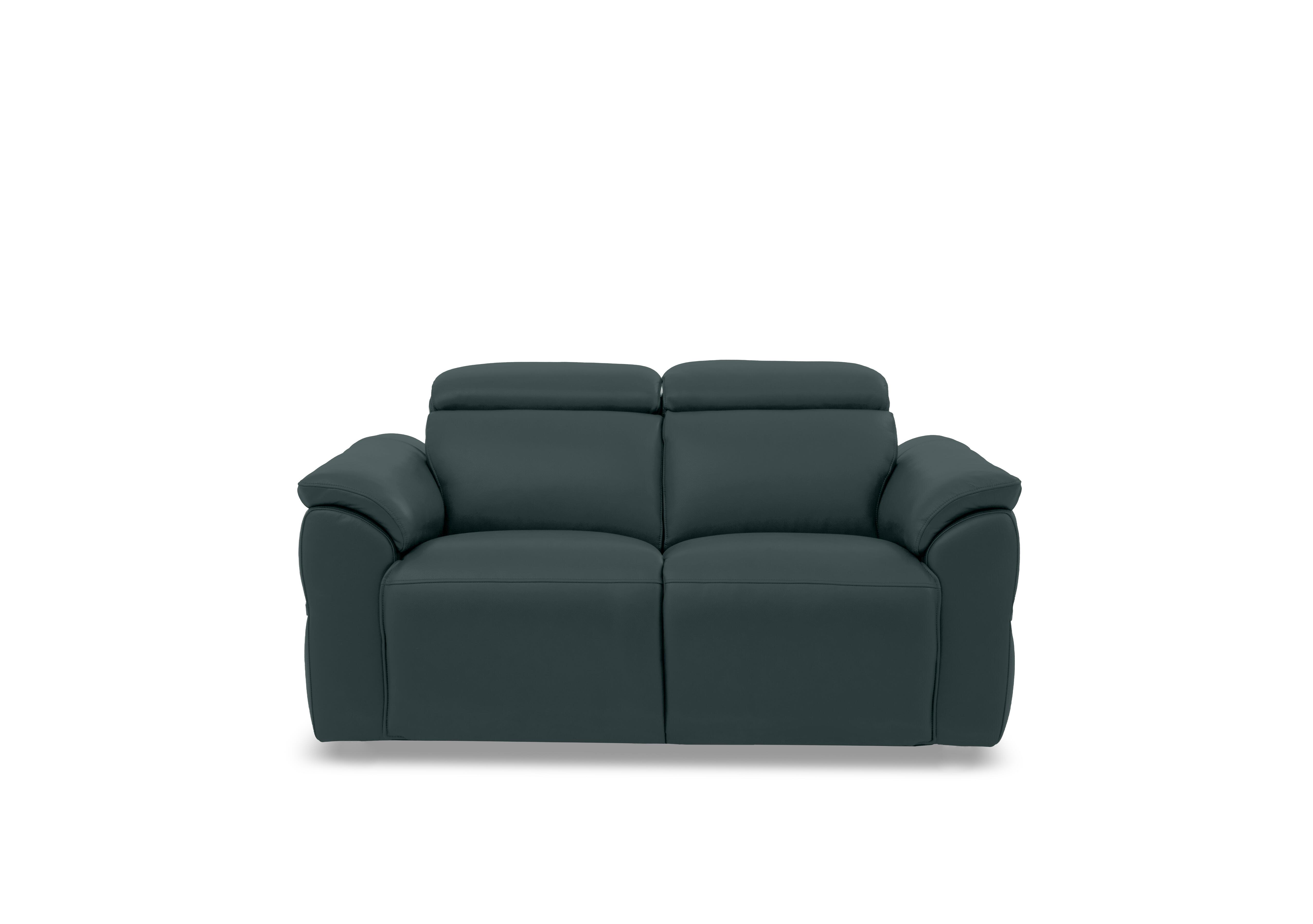 Dolomite 2 Seater Leather Sofa in Oslo Peacock Cat-40/09 on Furniture Village