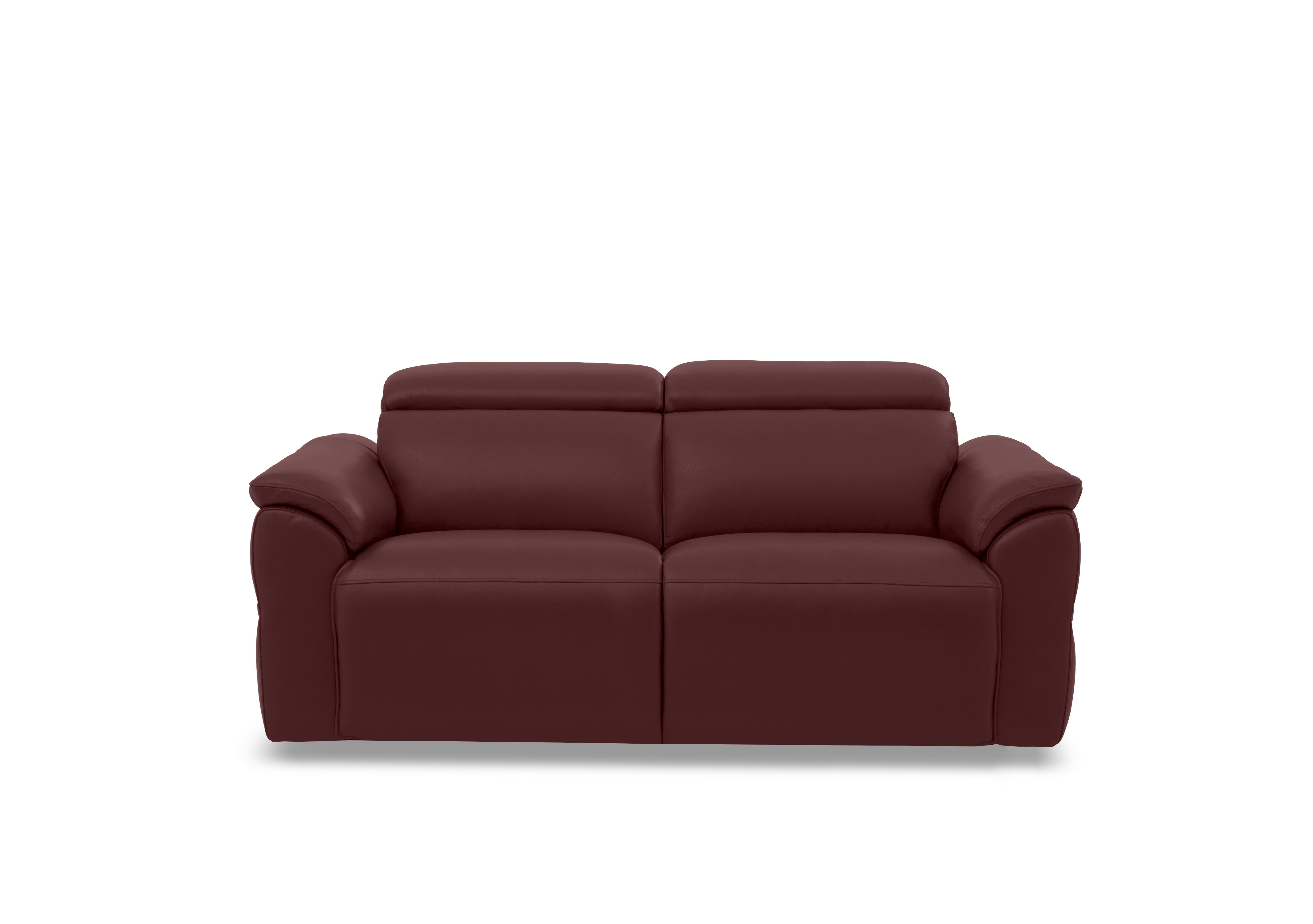 Dolomite 3 Seater Leather Sofa in Montana Ruby Cat-60/15 on Furniture Village