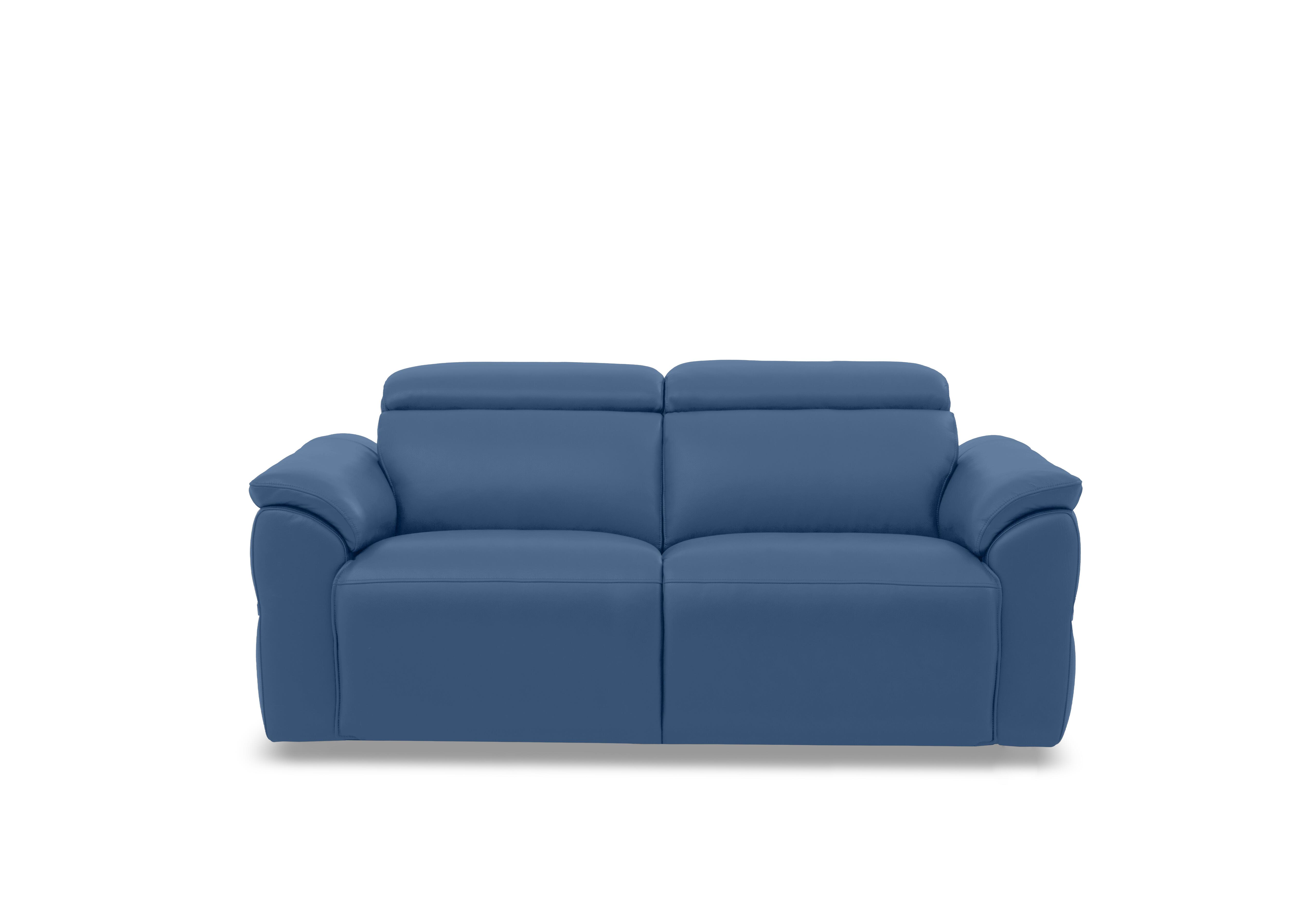 Dolomite 3 Seater Leather Sofa in Oslo Aegean Cat-40/12 on Furniture Village