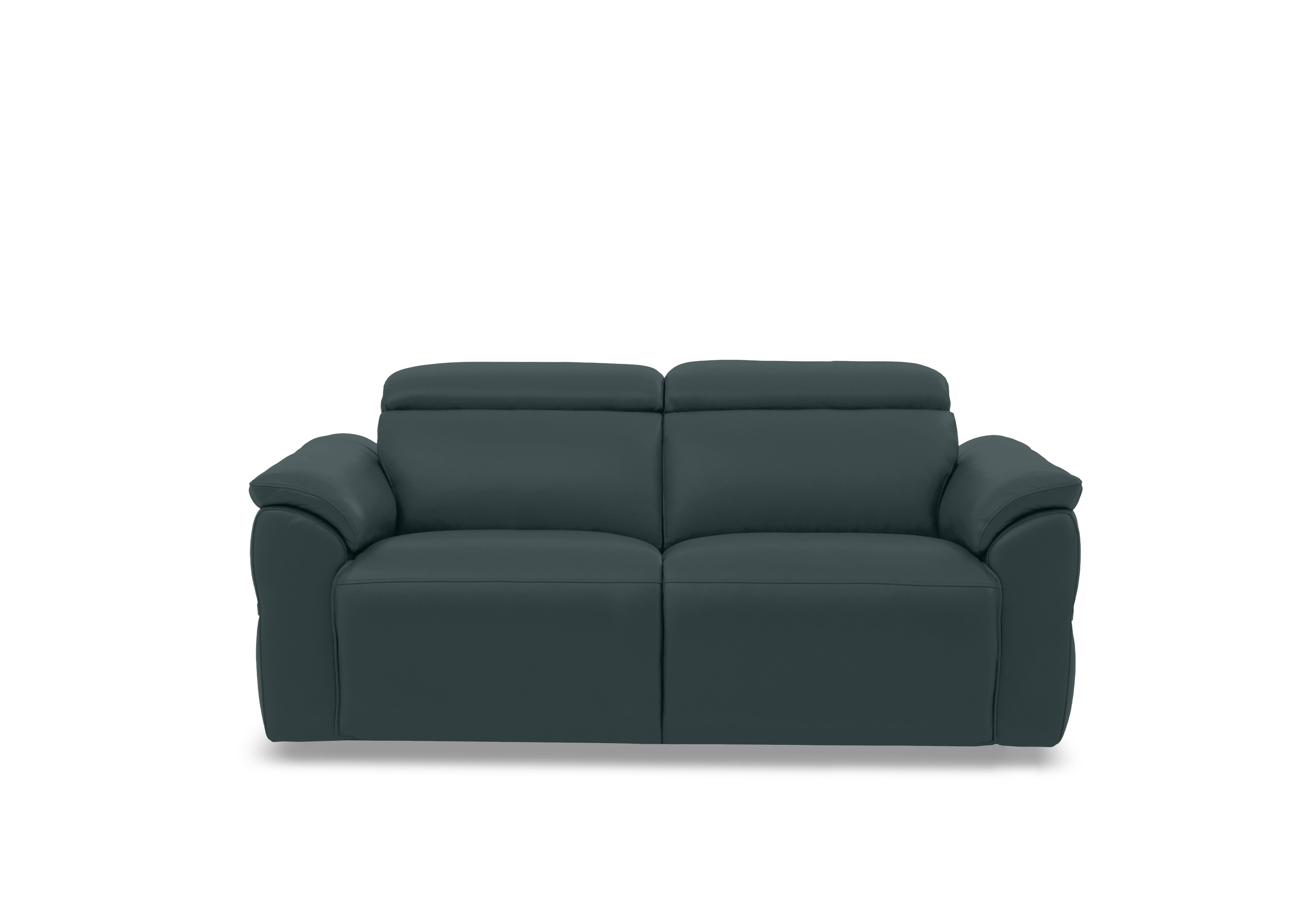 Dolomite 3 Seater Leather Sofa in Oslo Peacock Cat-40/09 on Furniture Village