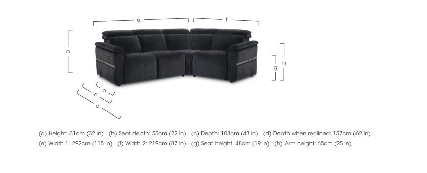 Dolomite Small Fabric Corner Sofa in  on Furniture Village