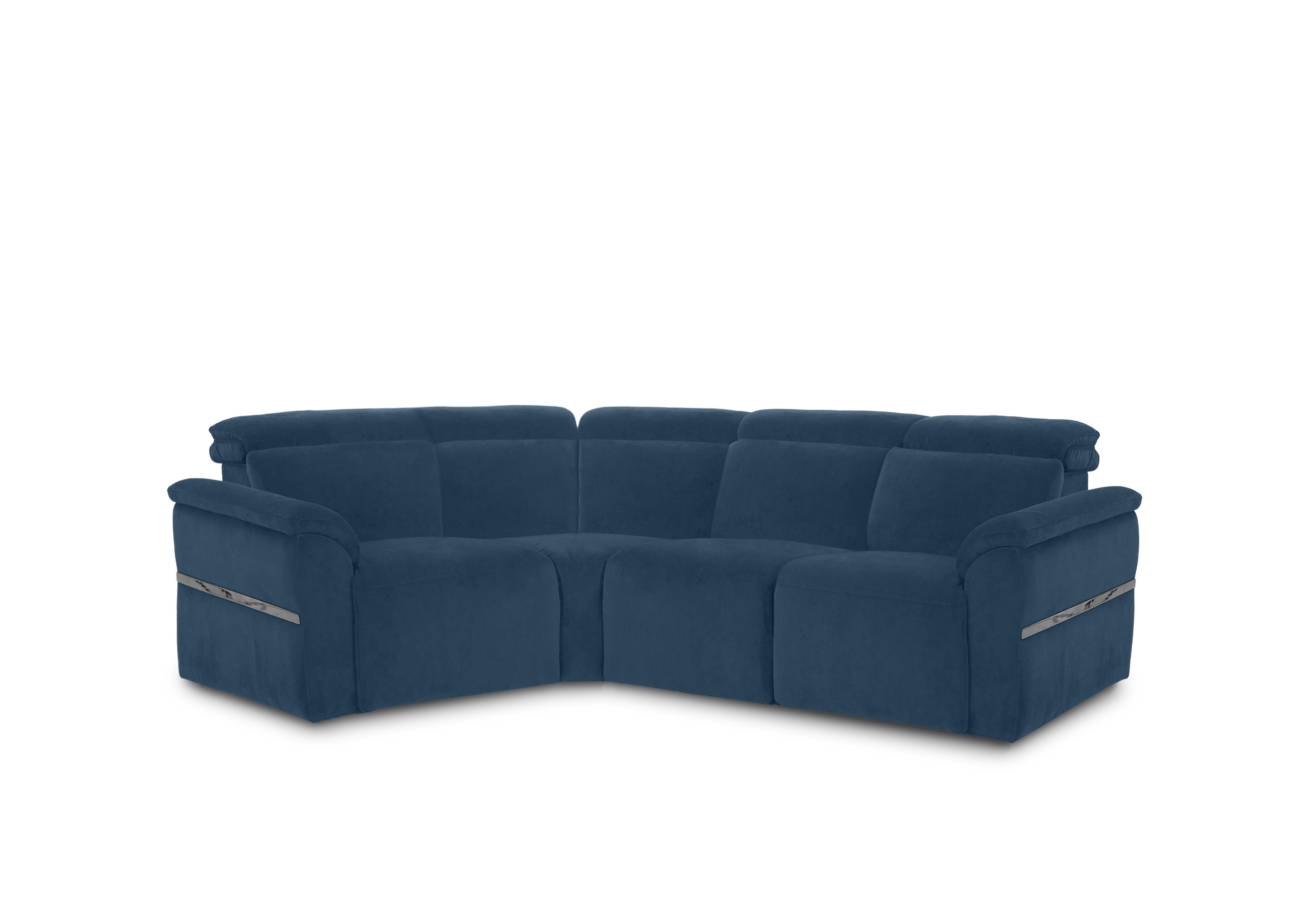 Dolomite Small Fabric Corner Sofa in Bella Navy 43330 on Furniture Village