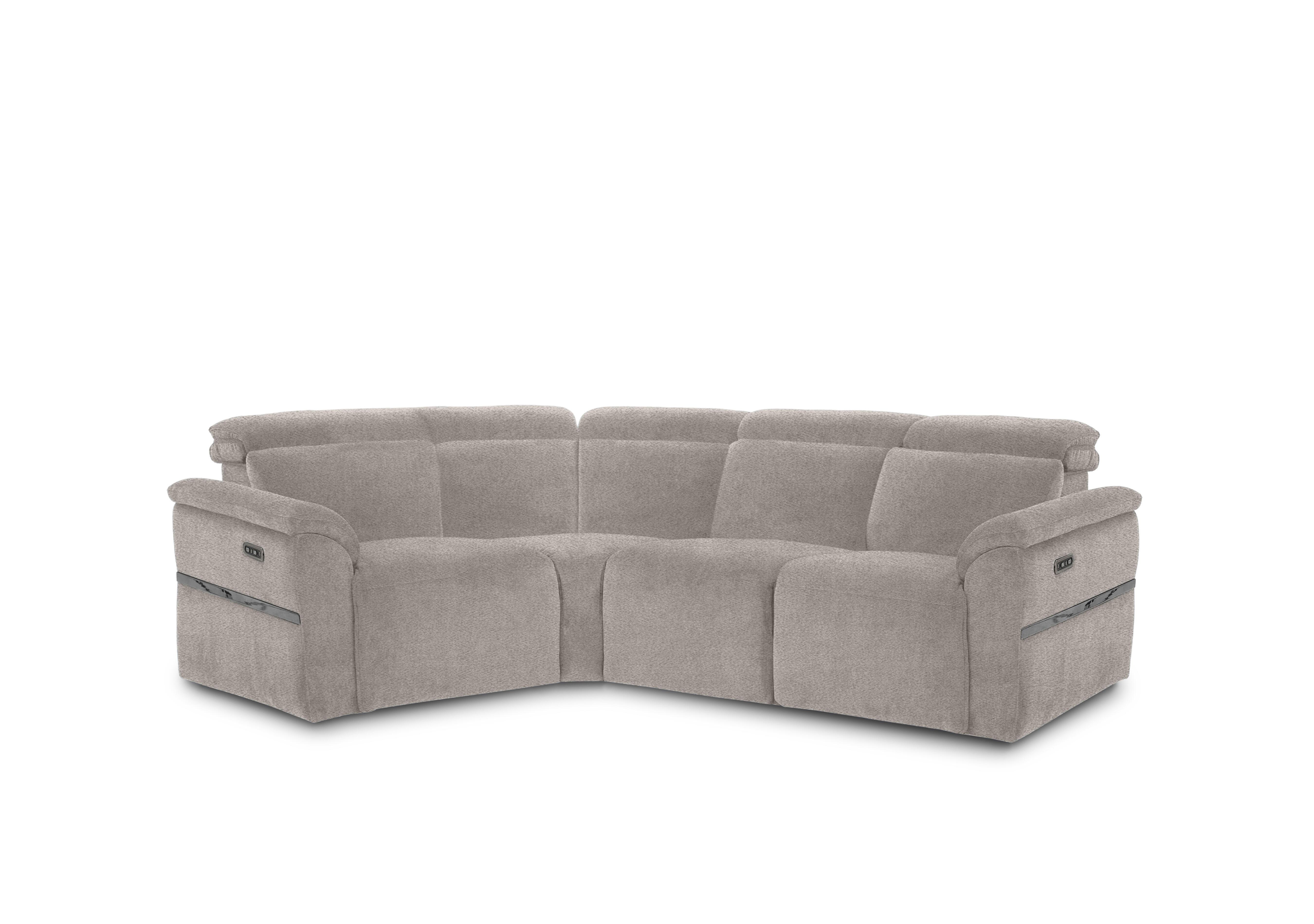 Dolomite Small Fabric Corner Sofa in Hudson Mist 25451 on Furniture Village