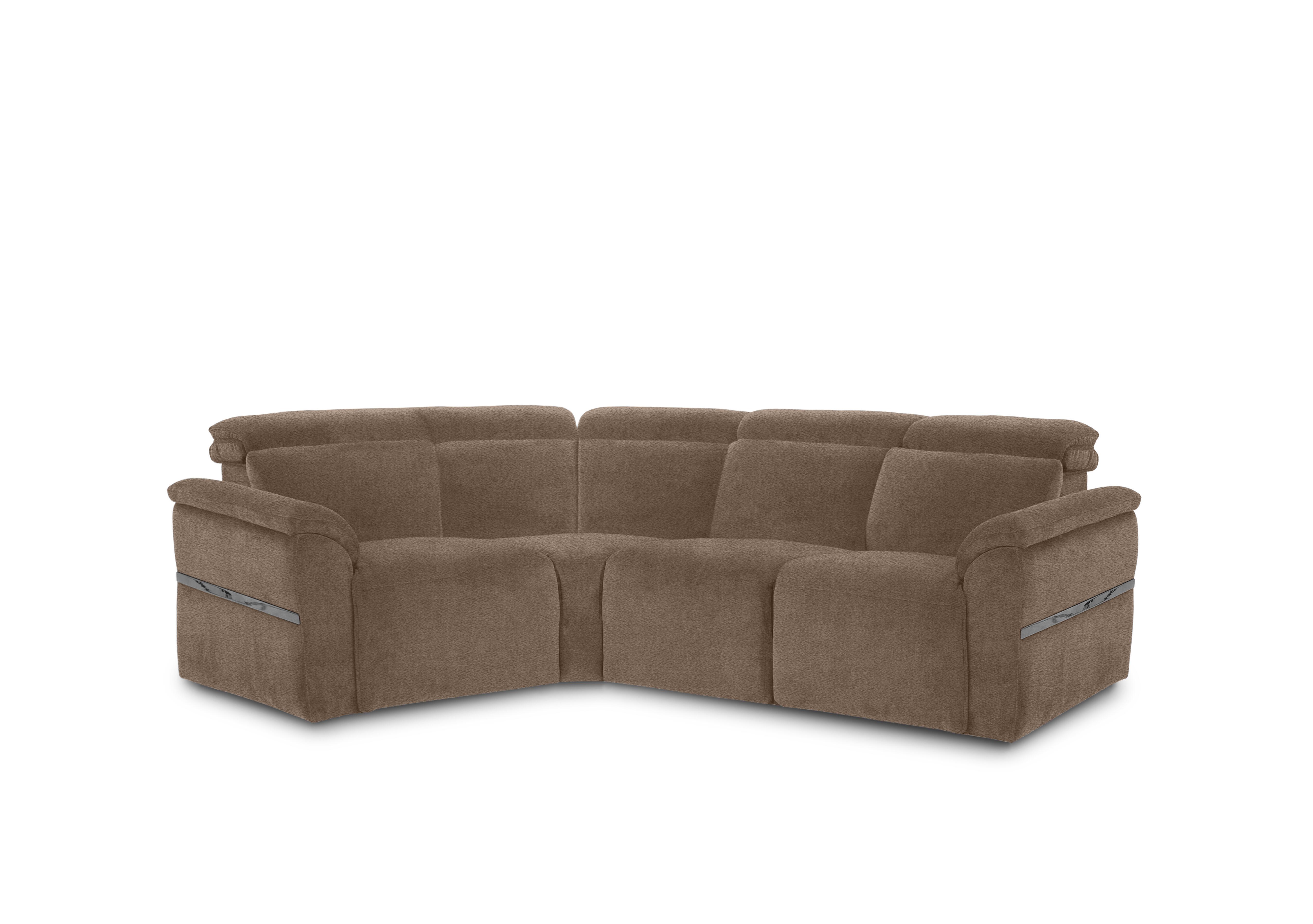 Dolomite Small Fabric Corner Sofa in Hudson Mocha 25431 on Furniture Village