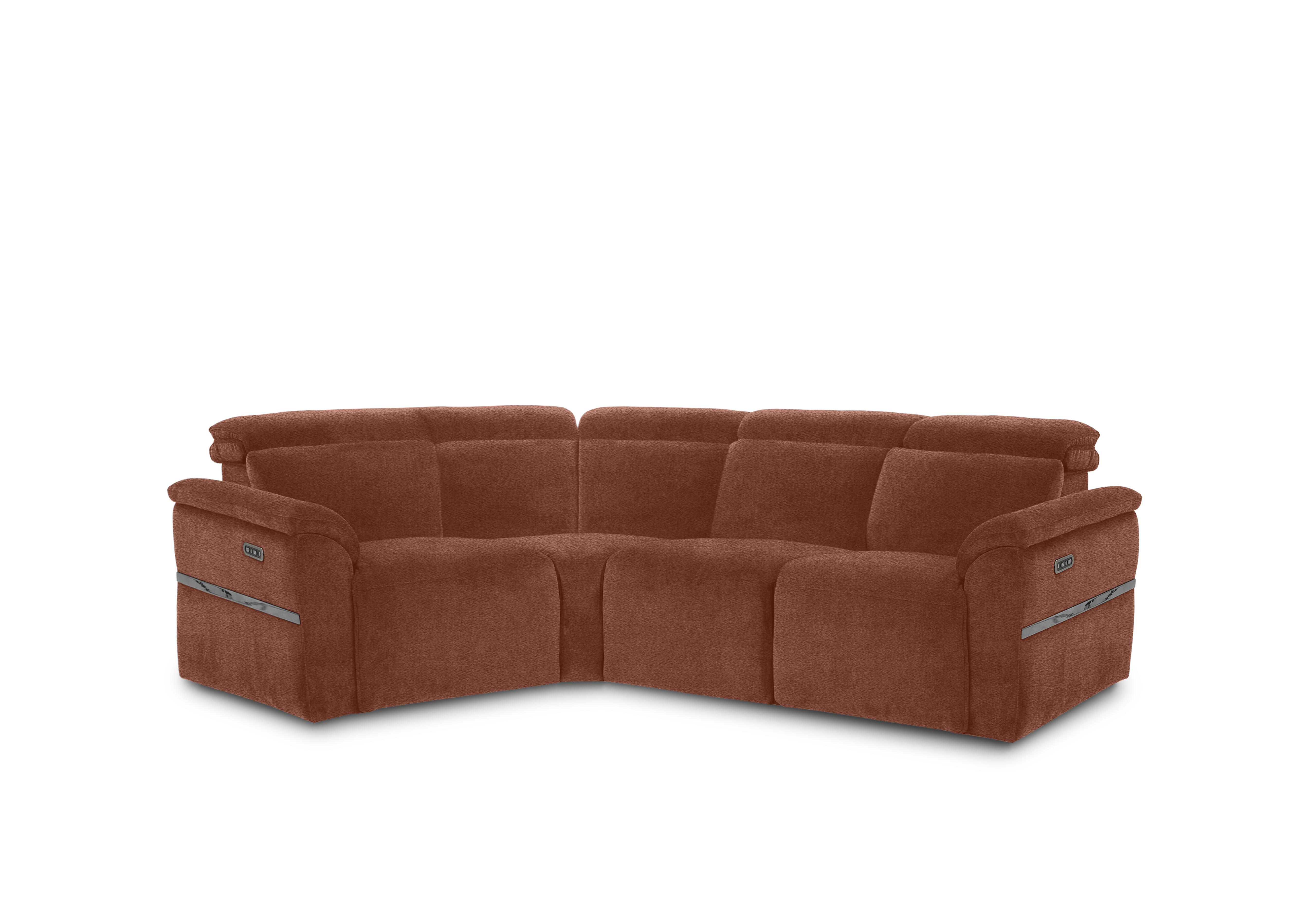 Dolomite Small Fabric Corner Sofa in Hudson Rust 25500 on Furniture Village