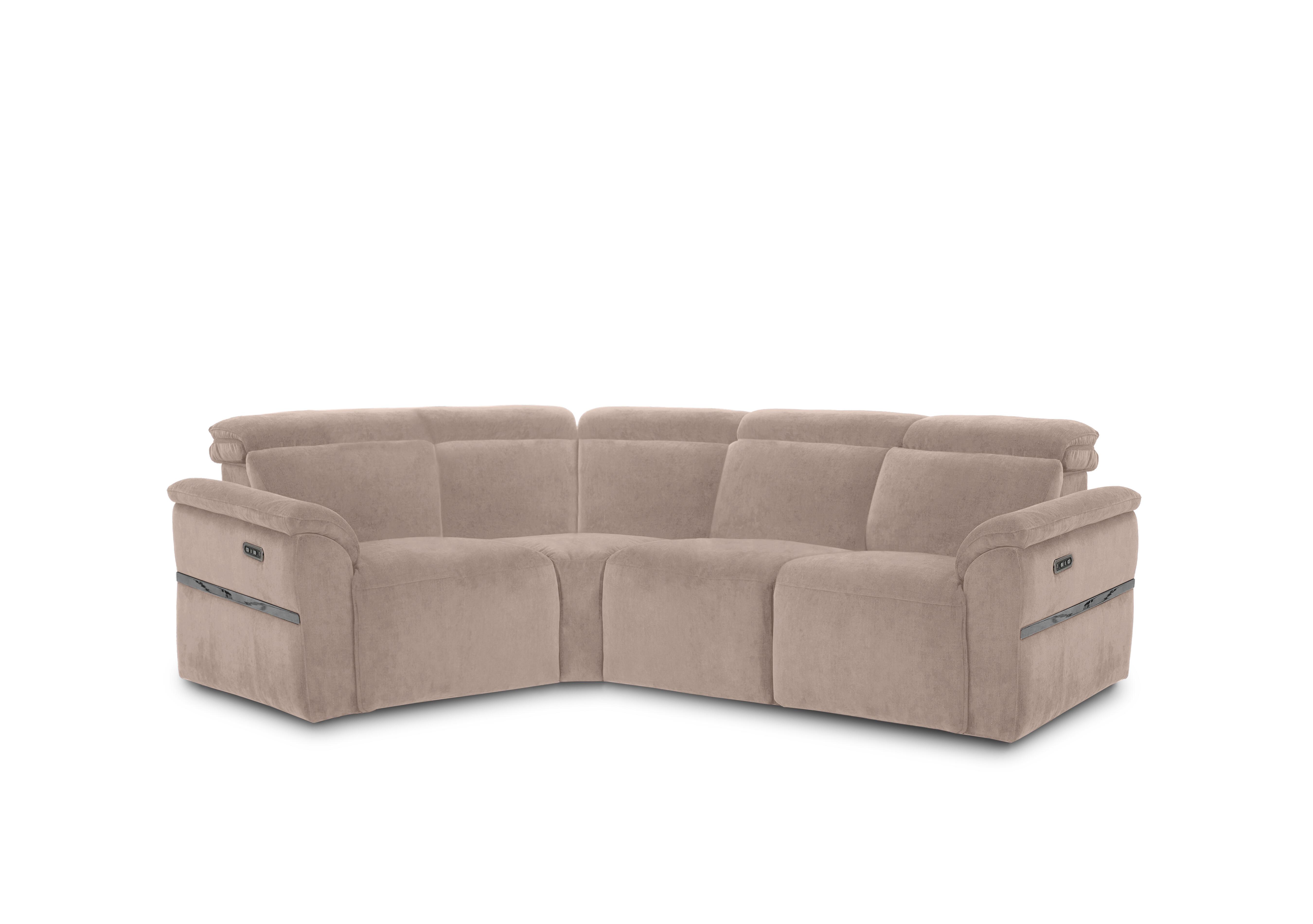 Dolomite Small Fabric Corner Sofa in Manhattan Nutmeg 58005 on Furniture Village