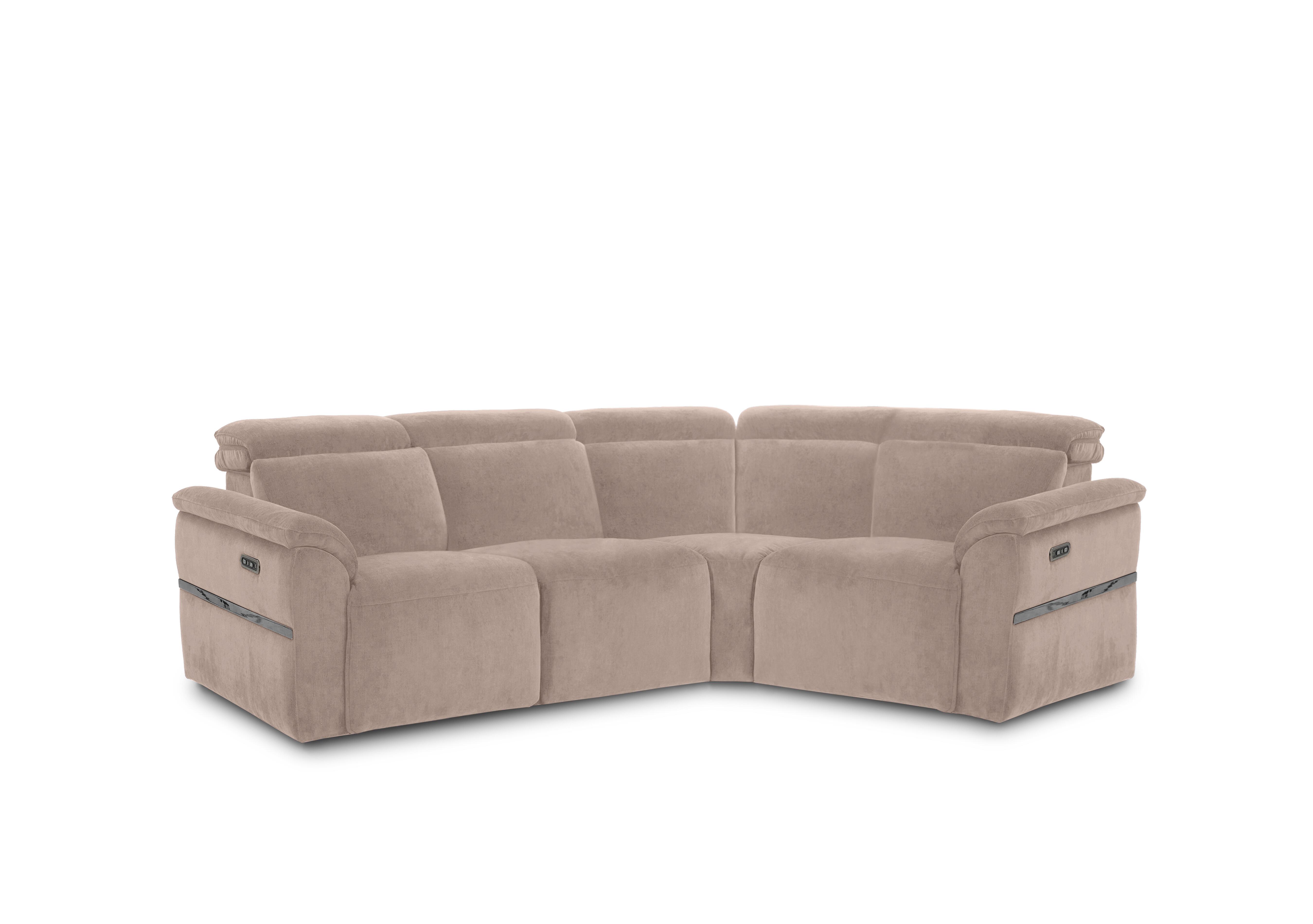 Dolomite Small Fabric Corner Sofa in Manhattan Nutmeg 58005 on Furniture Village