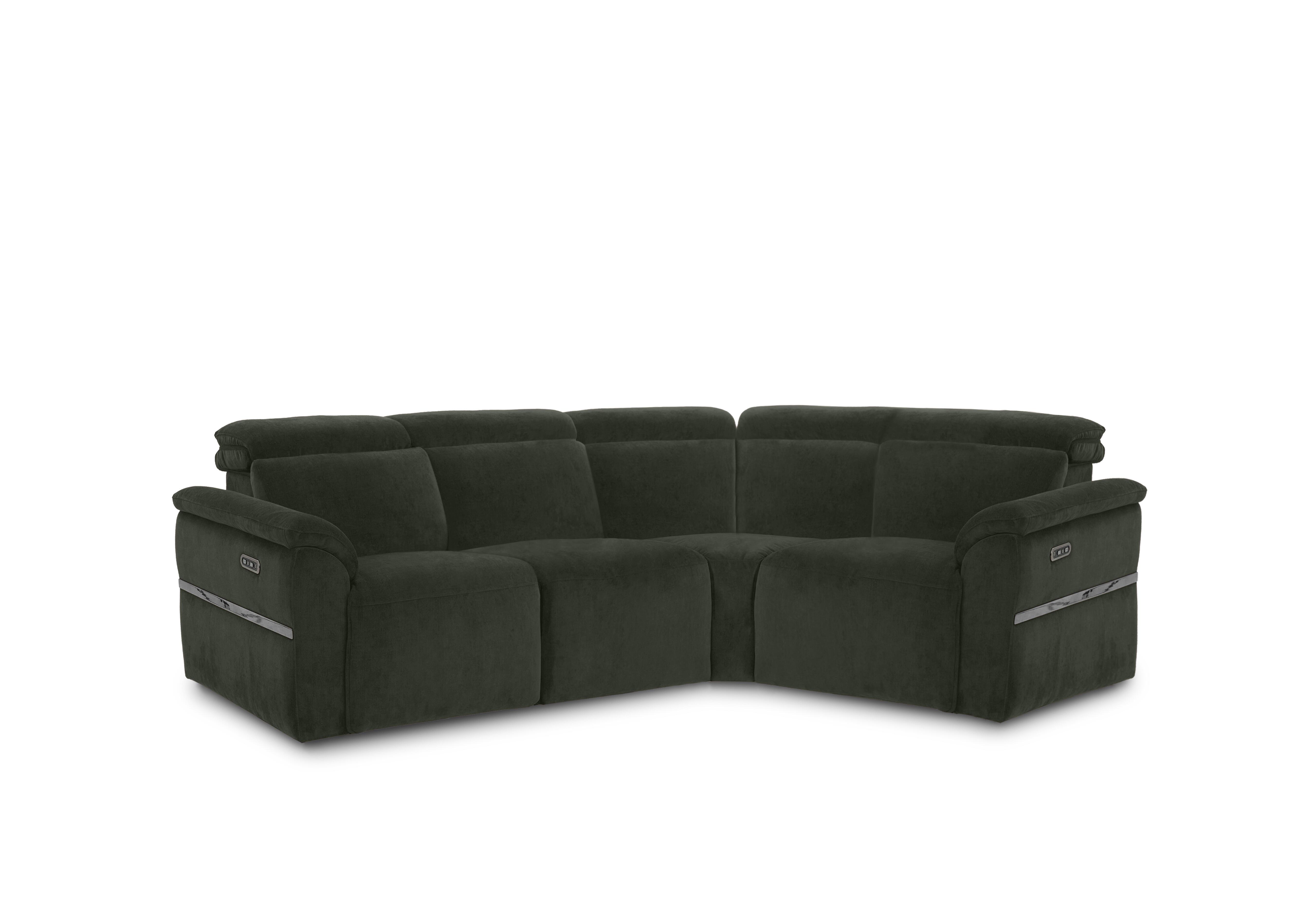 Dolomite Small Fabric Corner Sofa in Manhattan Pine 58001 on Furniture Village