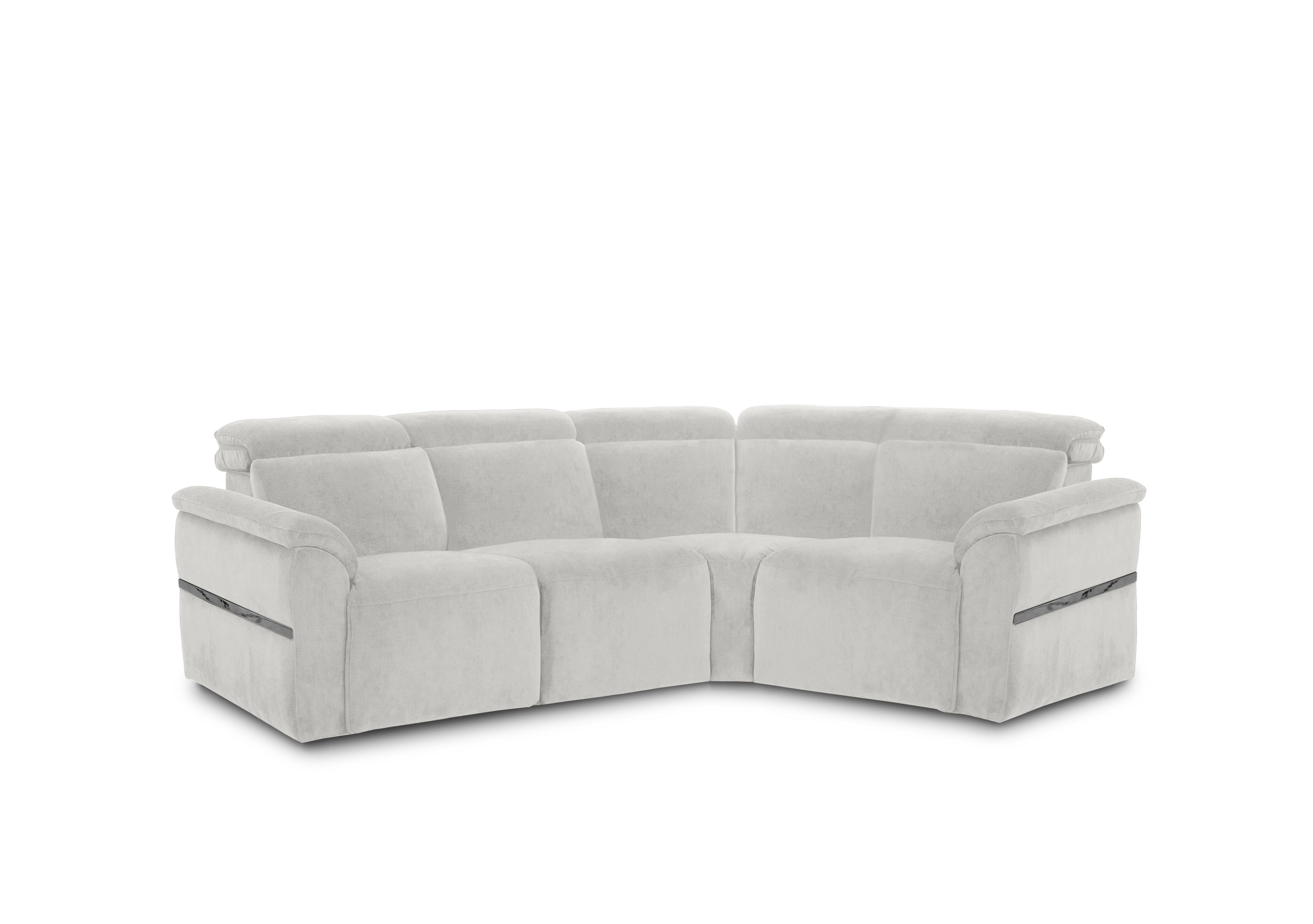 Dolomite Small Fabric Corner Sofa in Manhattan Stone 58004 on Furniture Village