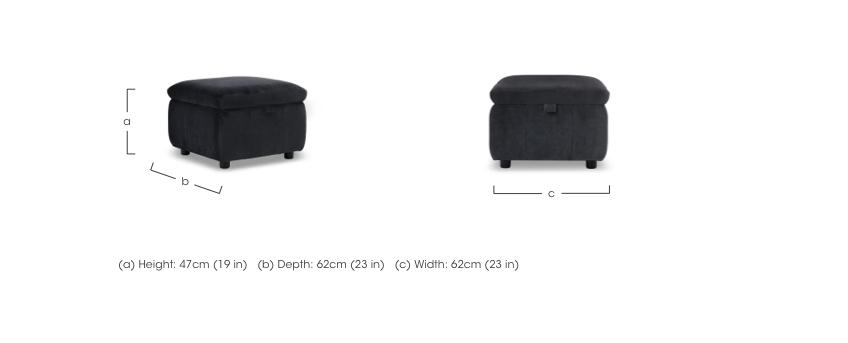 Dolomite Fabric Storage Footstool in  on Furniture Village