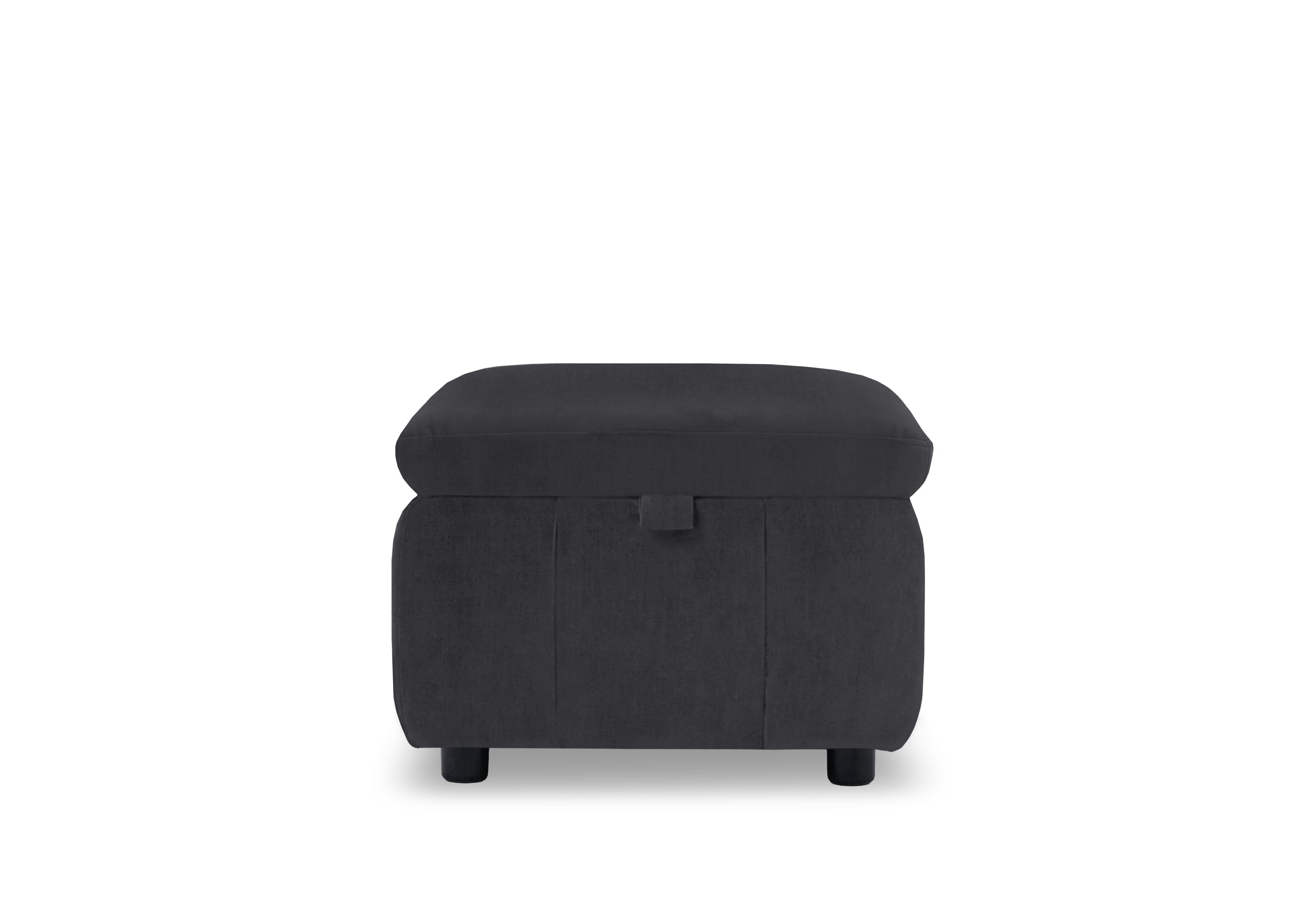Dolomite Fabric Storage Footstool in Bella Iron Grey 43460 on Furniture Village