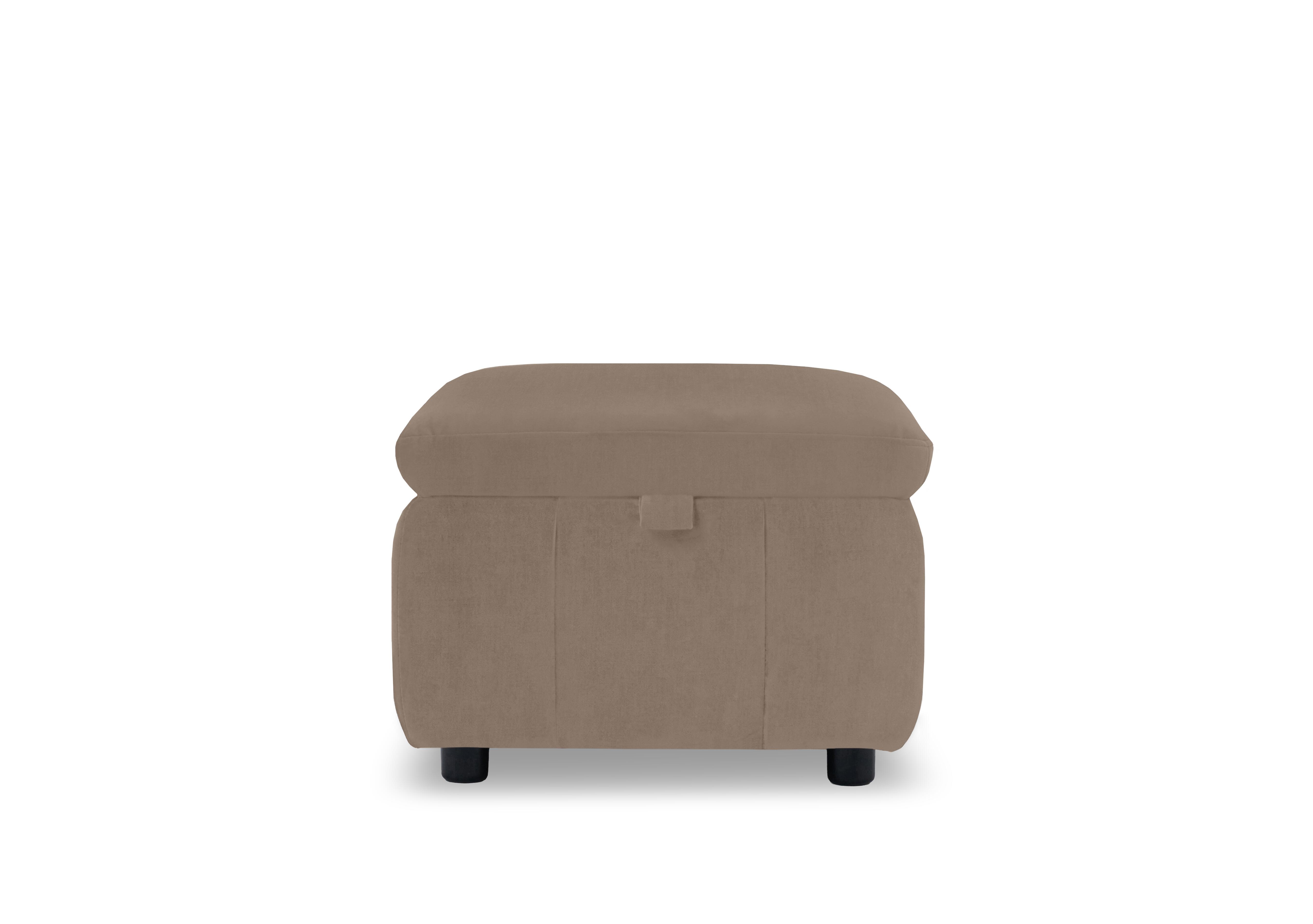 Dolomite Fabric Storage Footstool in Bella Latte 43170 on Furniture Village