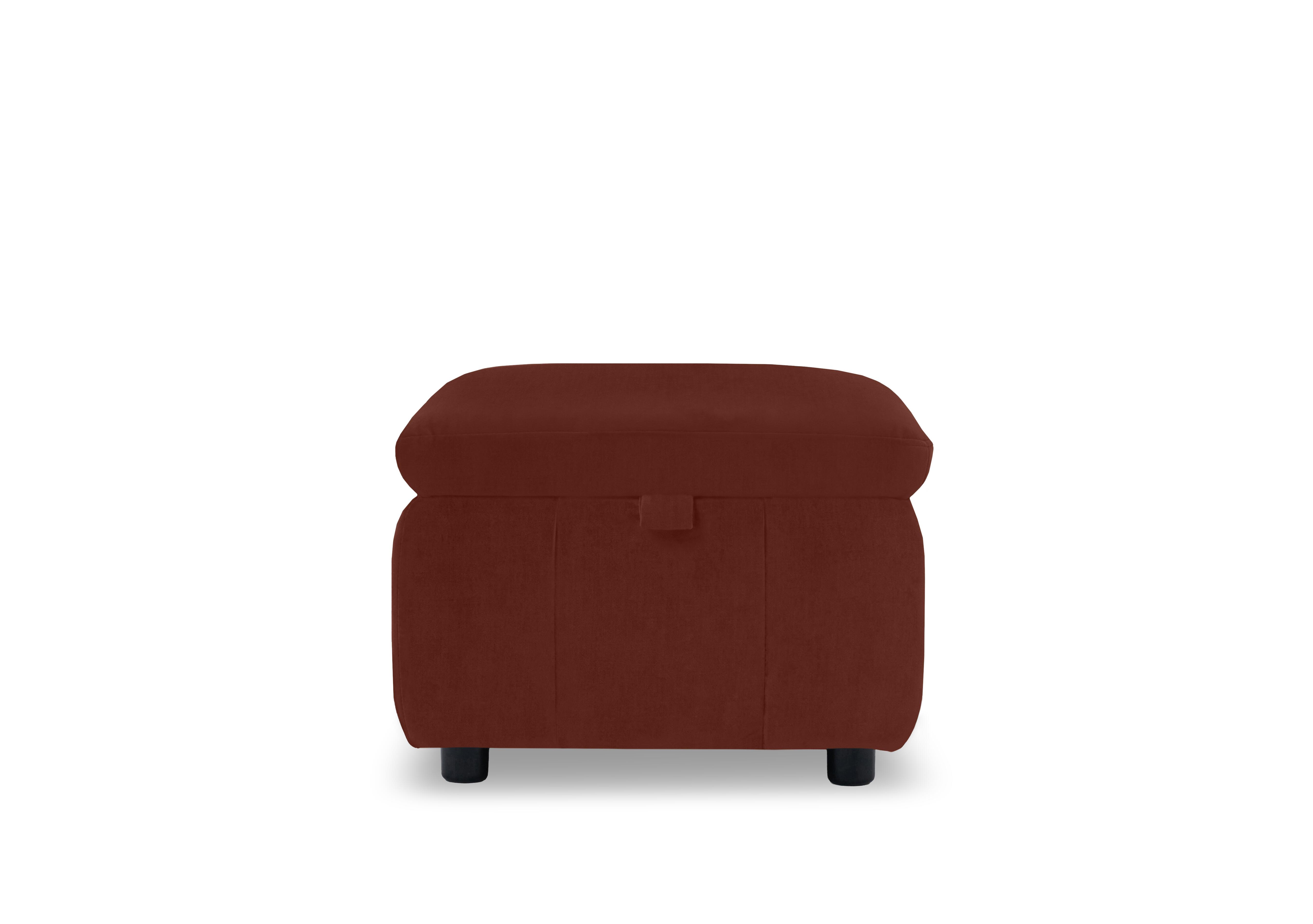 Dolomite Fabric Storage Footstool in Bella Rust 43232 on Furniture Village