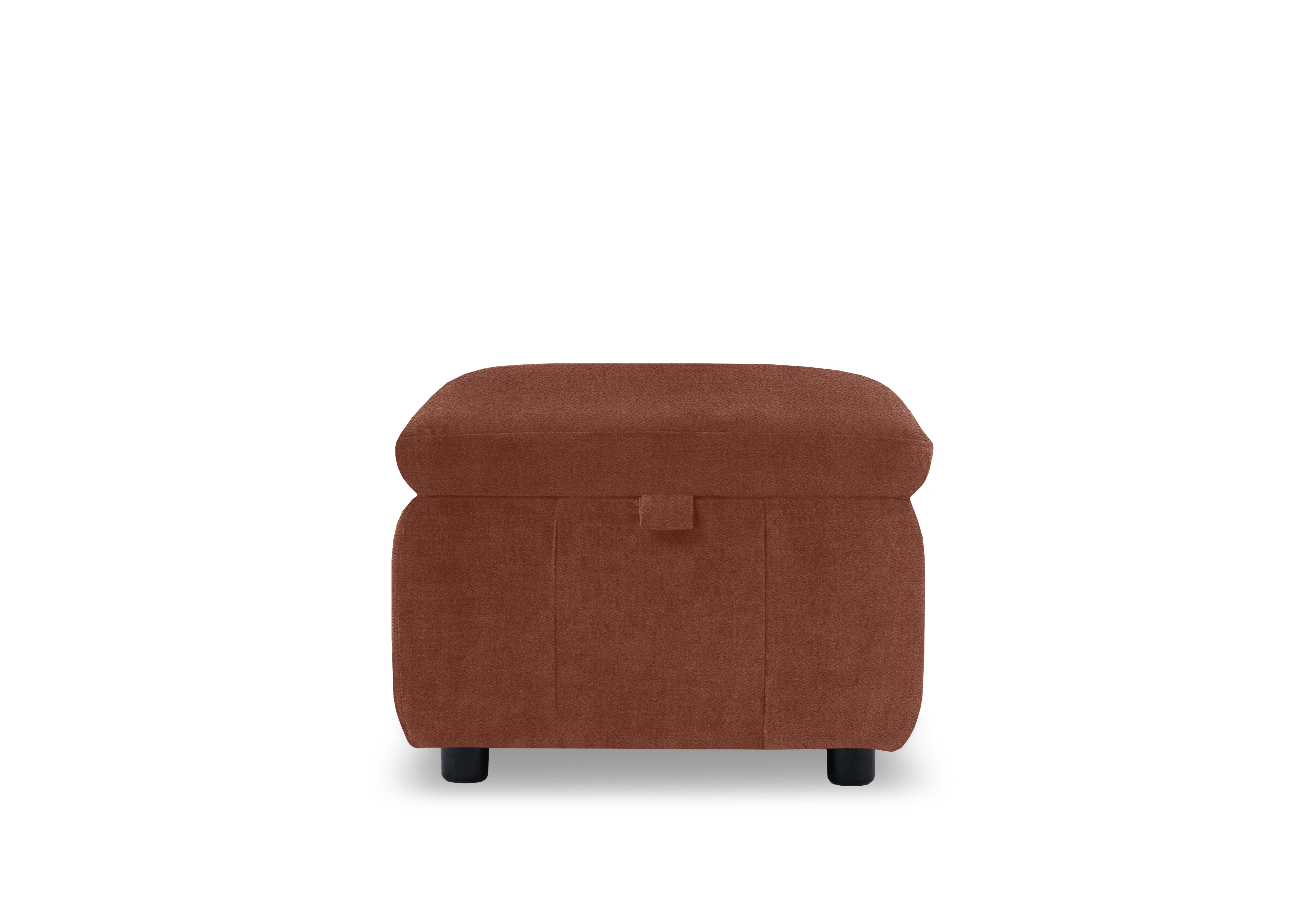 Dolomite Fabric Storage Footstool in Hudson Rust 25500 on Furniture Village