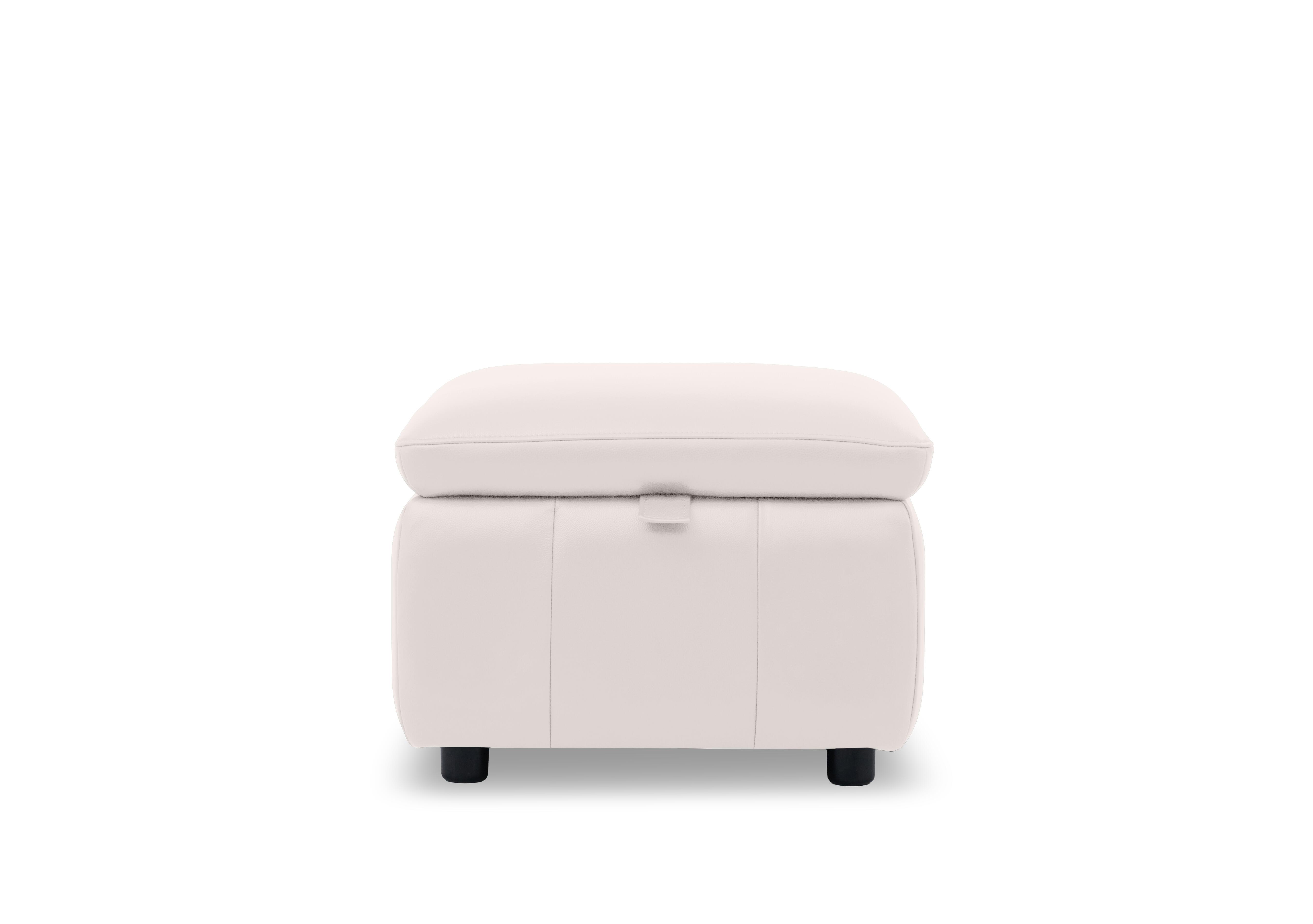 Dolomite Leather Storage Footstool in Oslo Cotton Cat-40/13 on Furniture Village