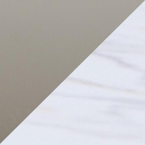 Quattro Extending Draw Leaf Table and 6 Swivel Dining Chairs in Oyster-Taupe on Furniture Village