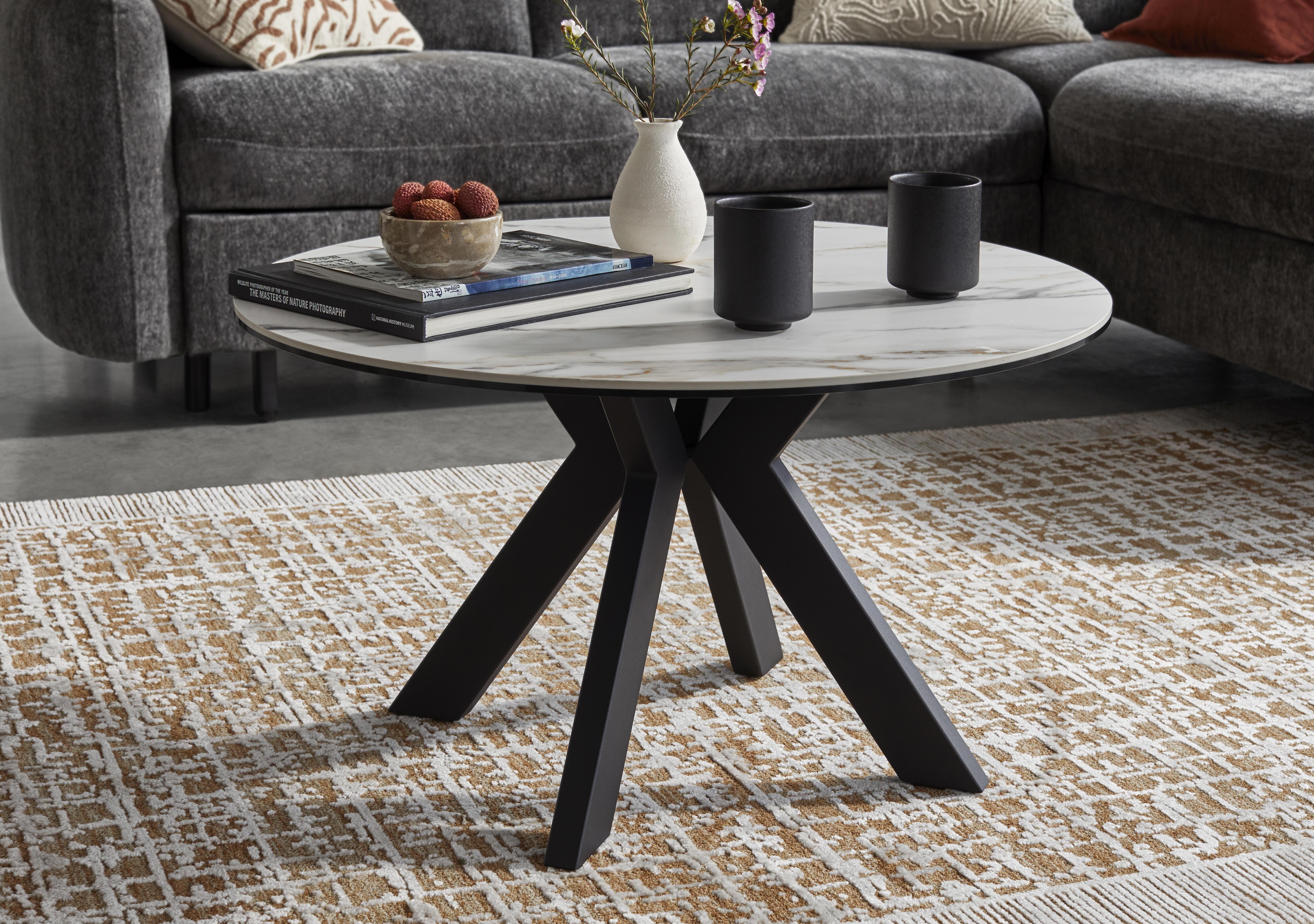 Quattro Round Coffee Table in  on Furniture Village