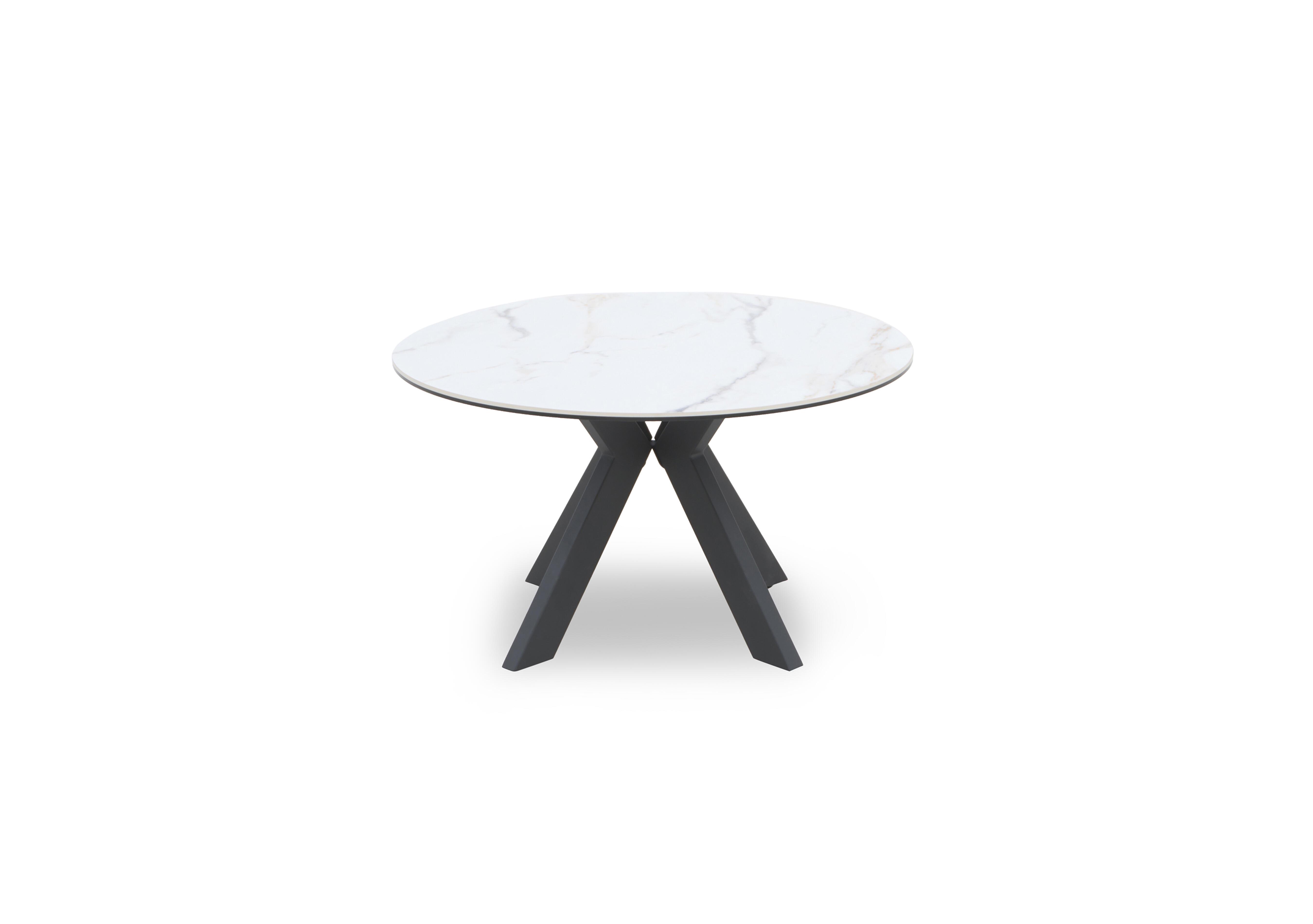 Quattro Round Coffee Table in Oyster on Furniture Village