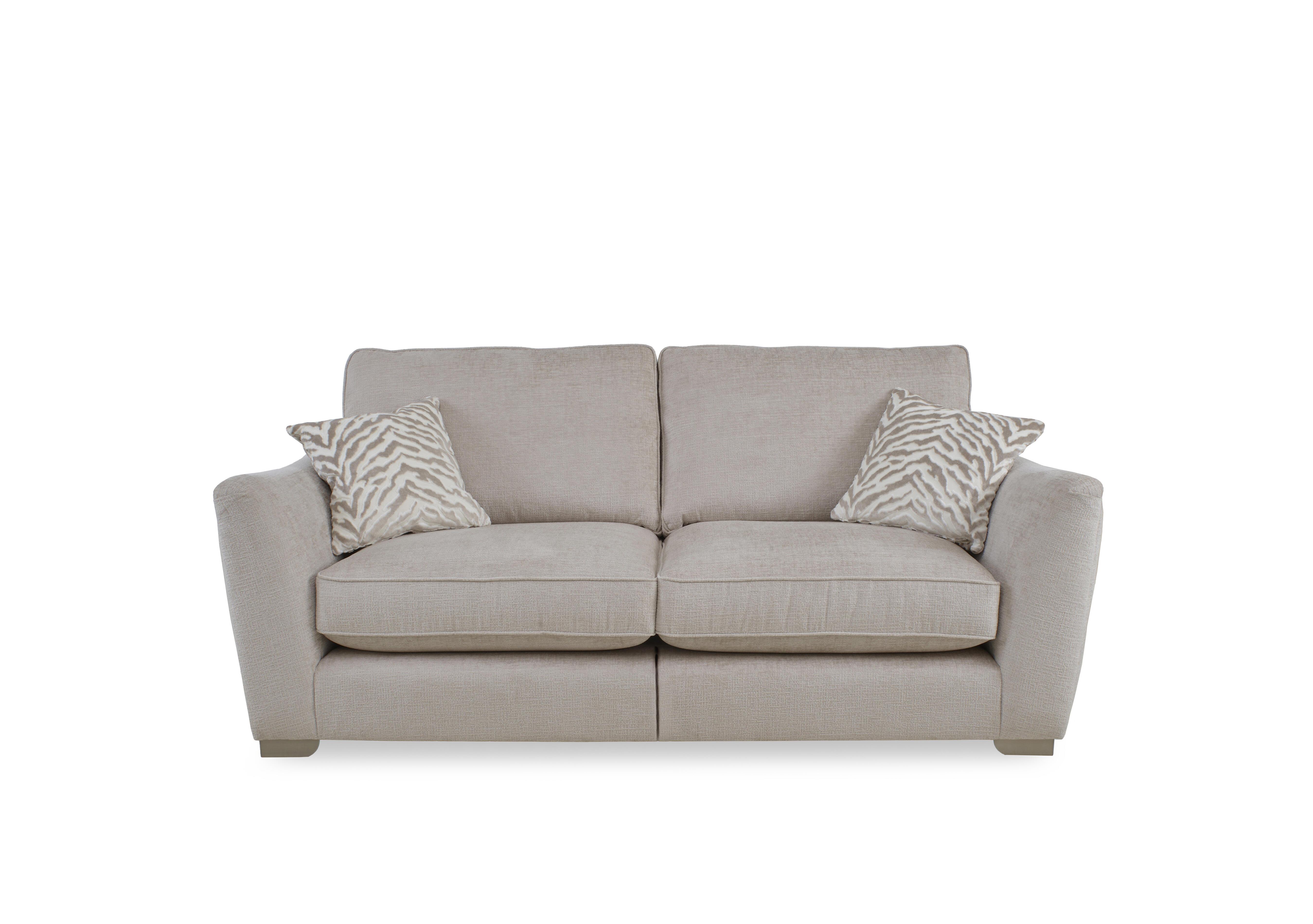 Boujee 3 Seater Split Frame Classic Back Sofa in Lustro Dove Ct on Furniture Village