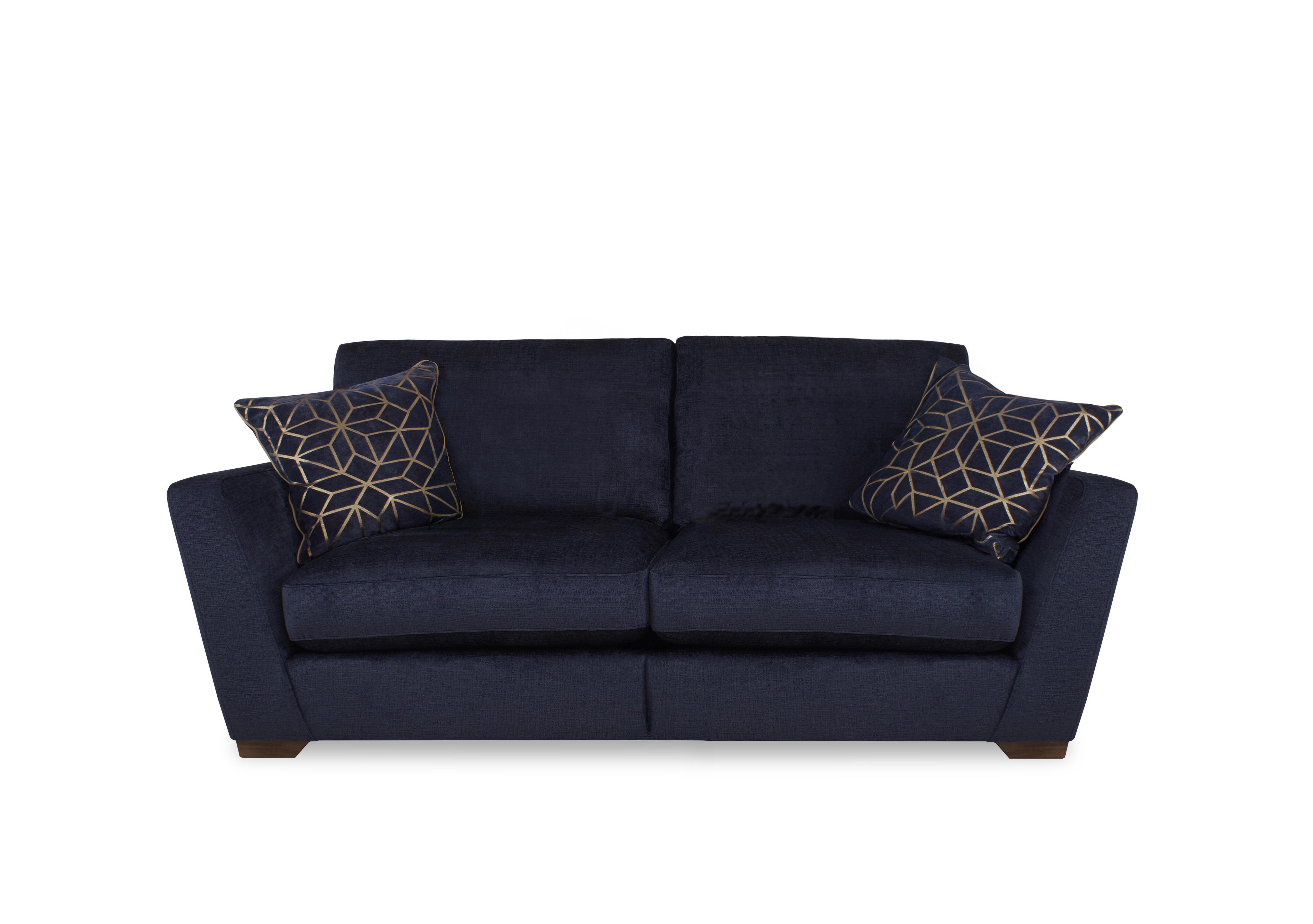 Royale 3 Seater Split Frame Sofa in Lustro Indigo on Furniture Village