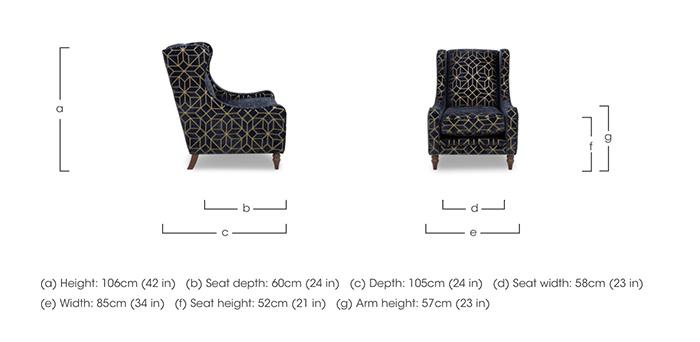 Royale Wing Chair in  on Furniture Village