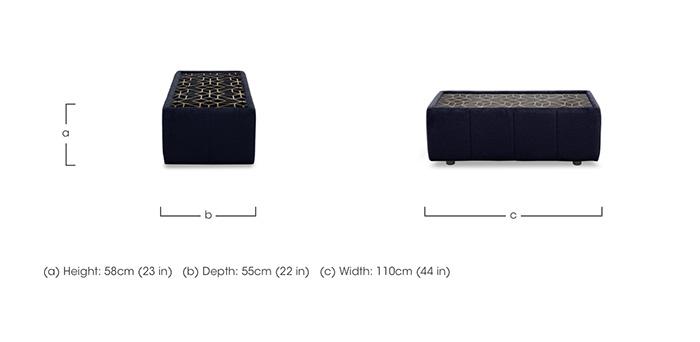 Royale Rectangular Glass Top Table in  on Furniture Village