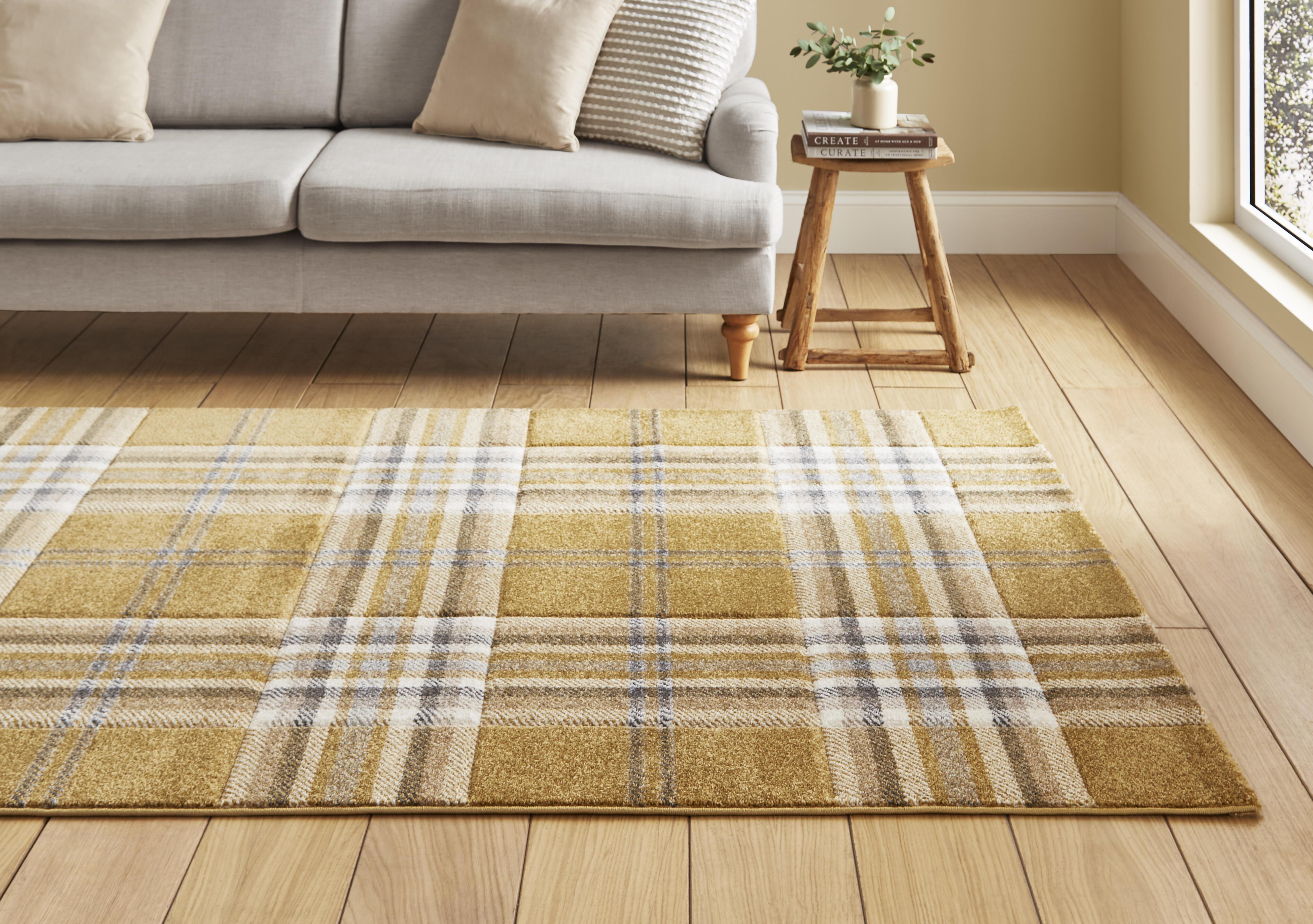 Kelso Check Rug in  on Furniture Village