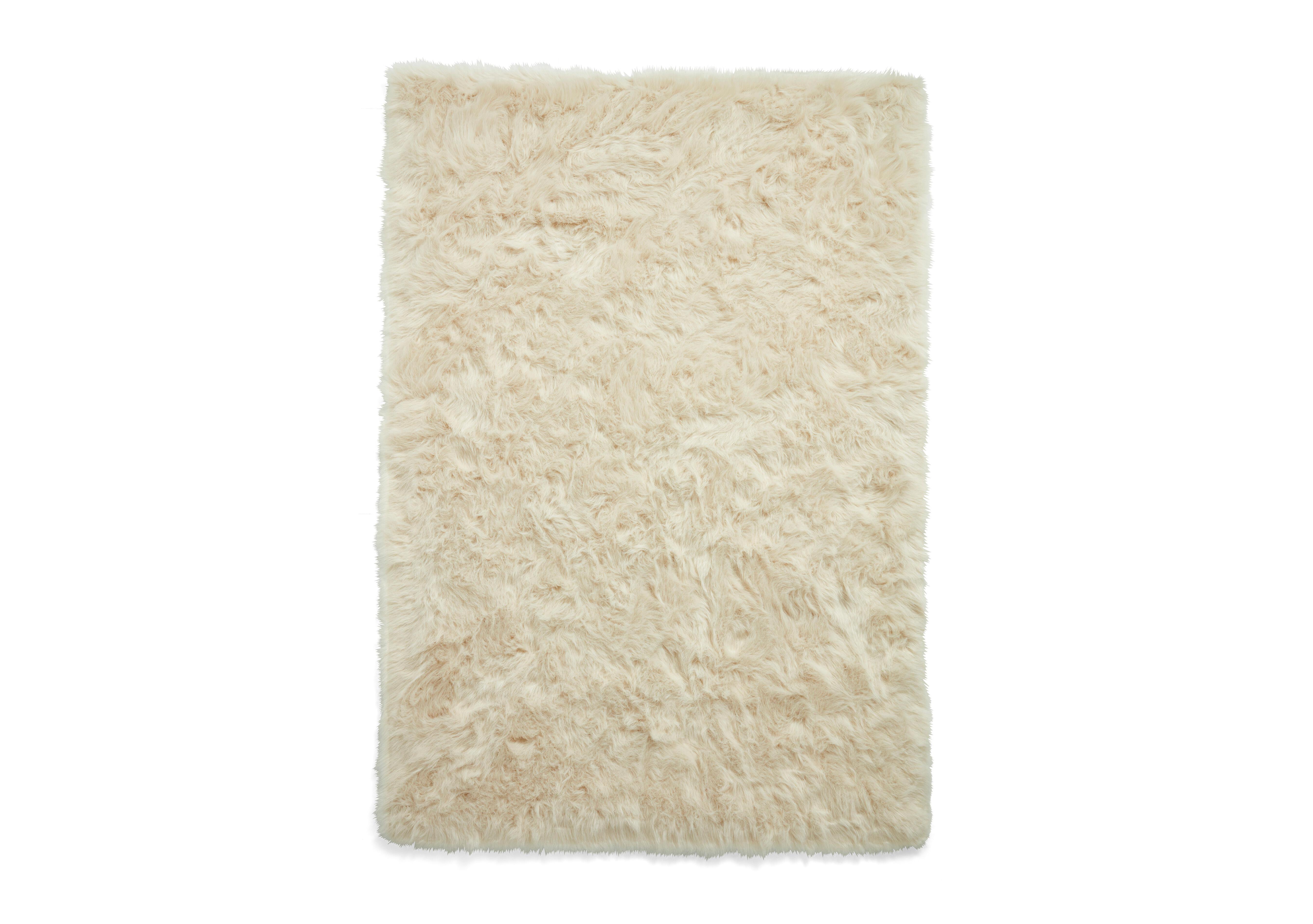 Alpine Plush Rug in Beige on Furniture Village