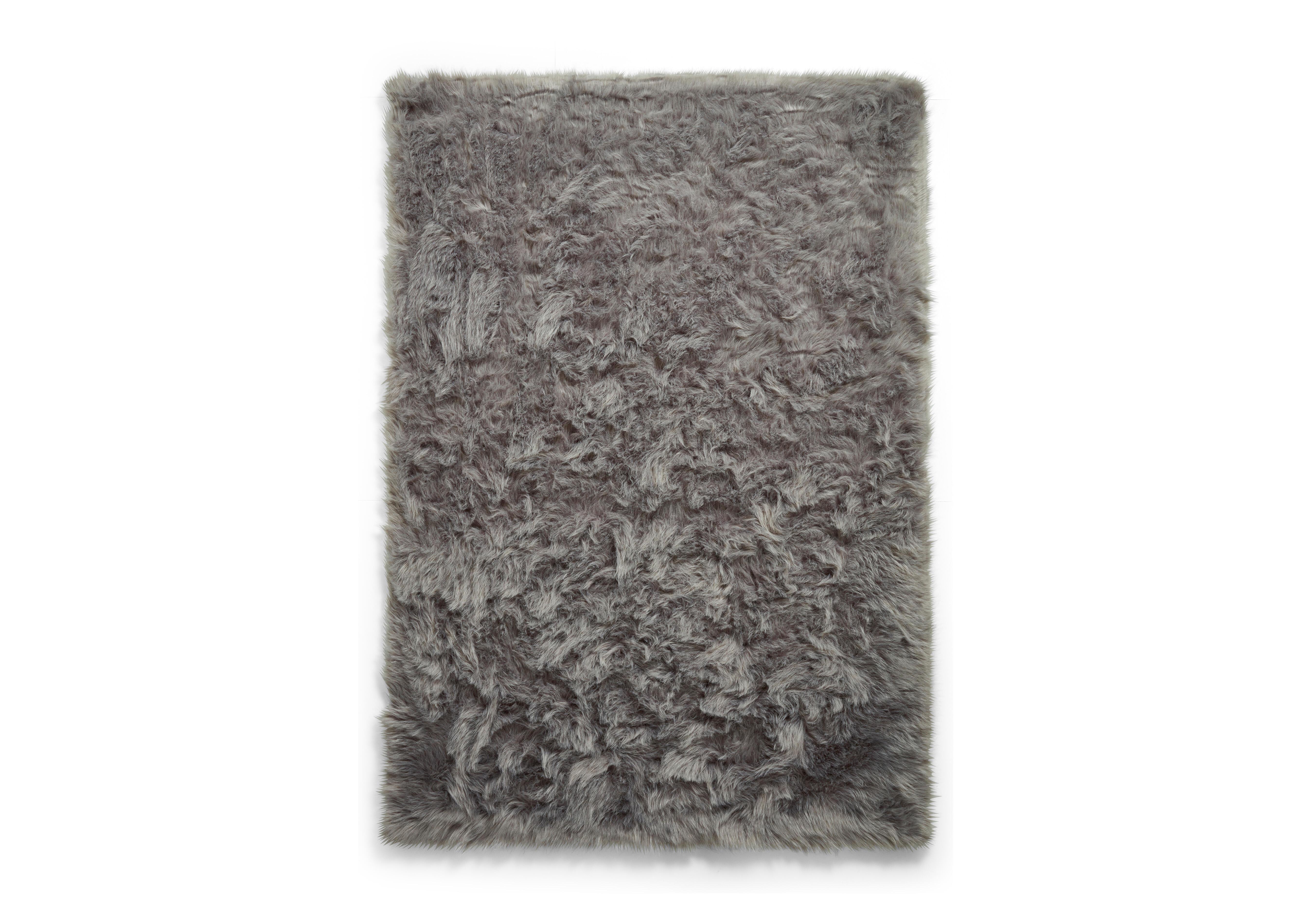 Alpine Plush Rug in Grey on Furniture Village