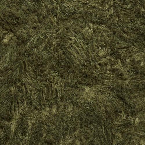 Alpine Plush Rug in Olive Green on Furniture Village