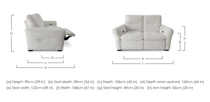 Restore Fabric 2 Seater Power Recliner Sofa in  on Furniture Village