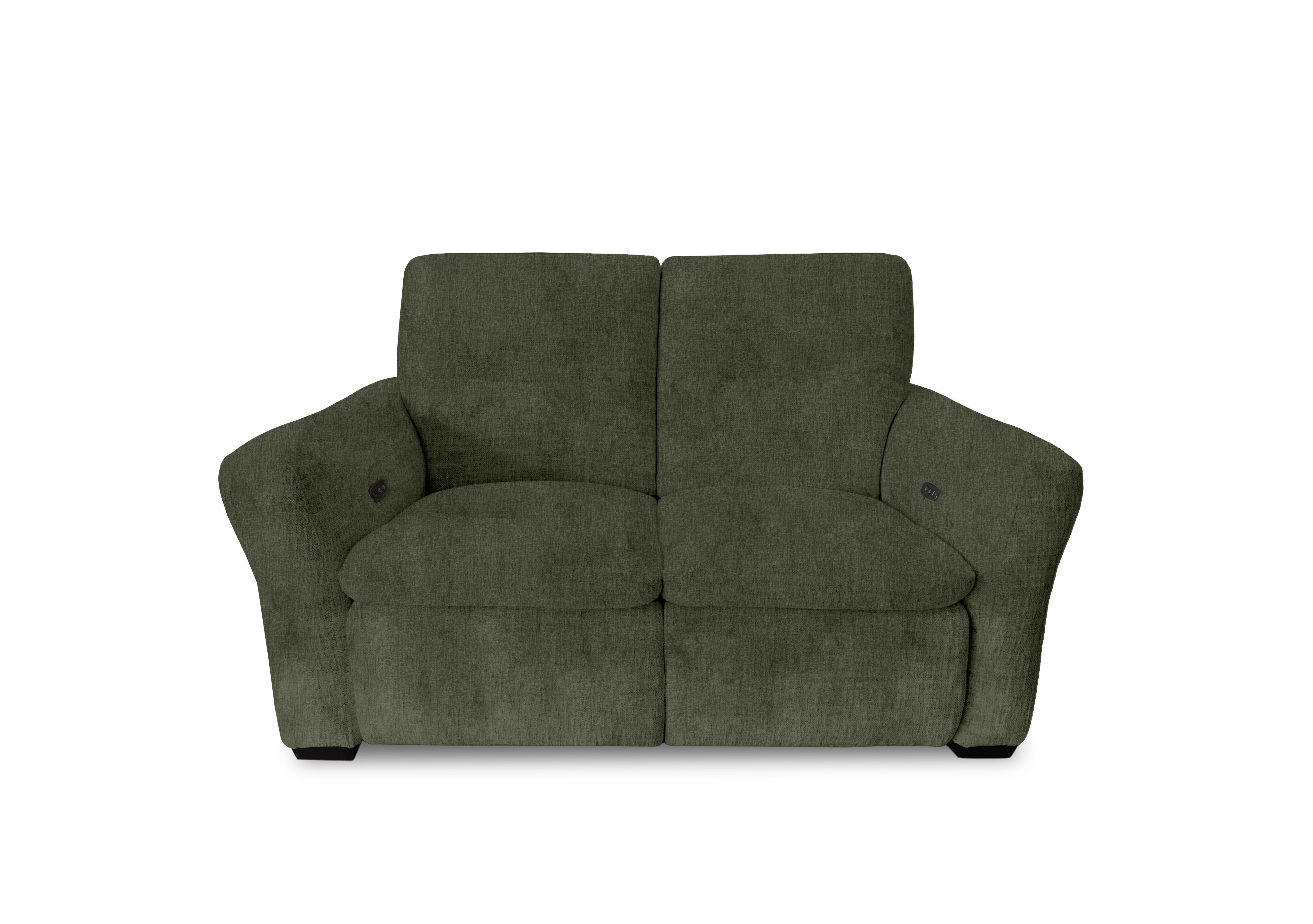 Restore Fabric 2 Seater Power Recliner Sofa in Fab-Crn-353 Forrest Green on Furniture Village