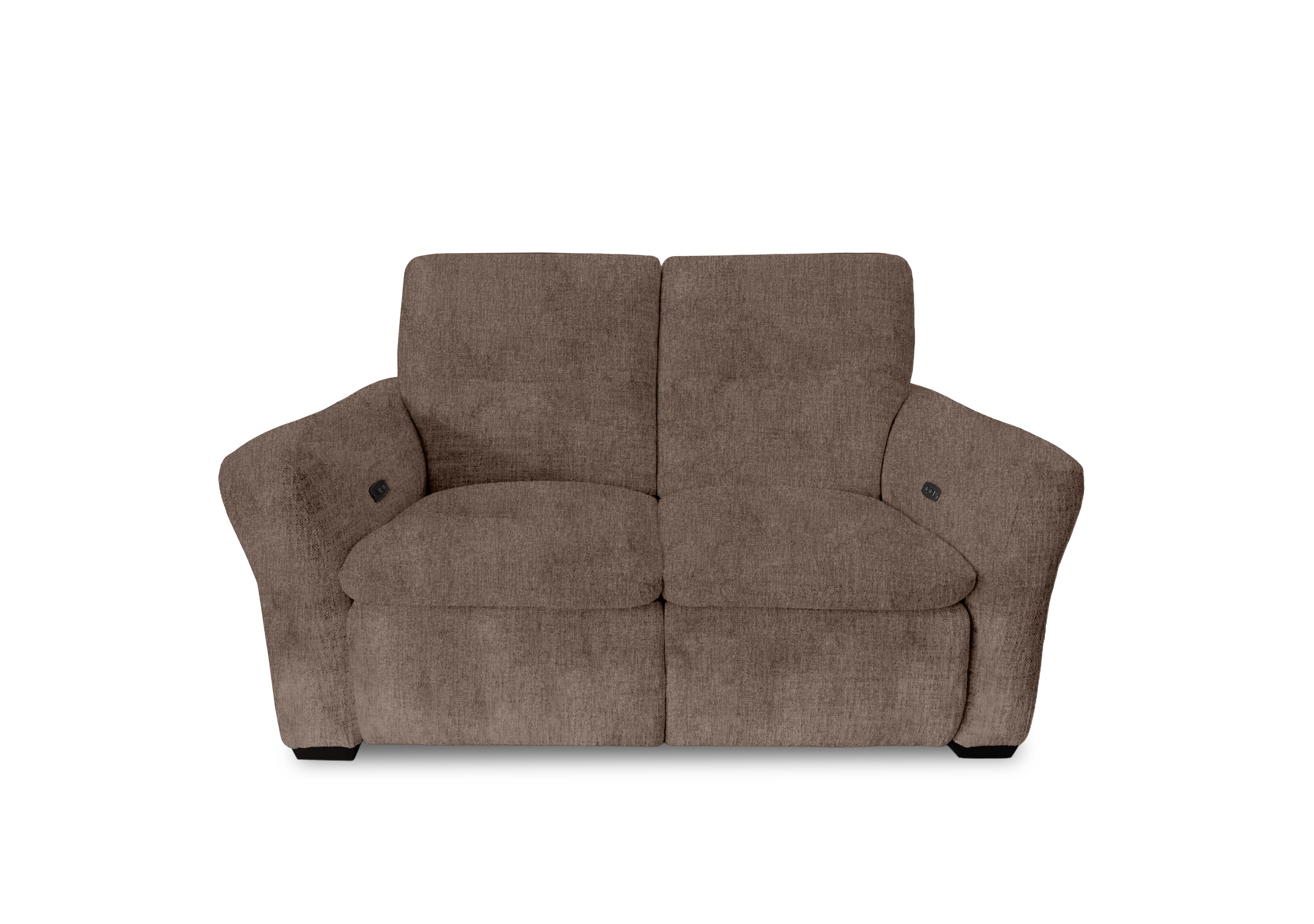 Restore Fabric 2 Seater Power Recliner Sofa in Fab-Crn-431 Brown on Furniture Village