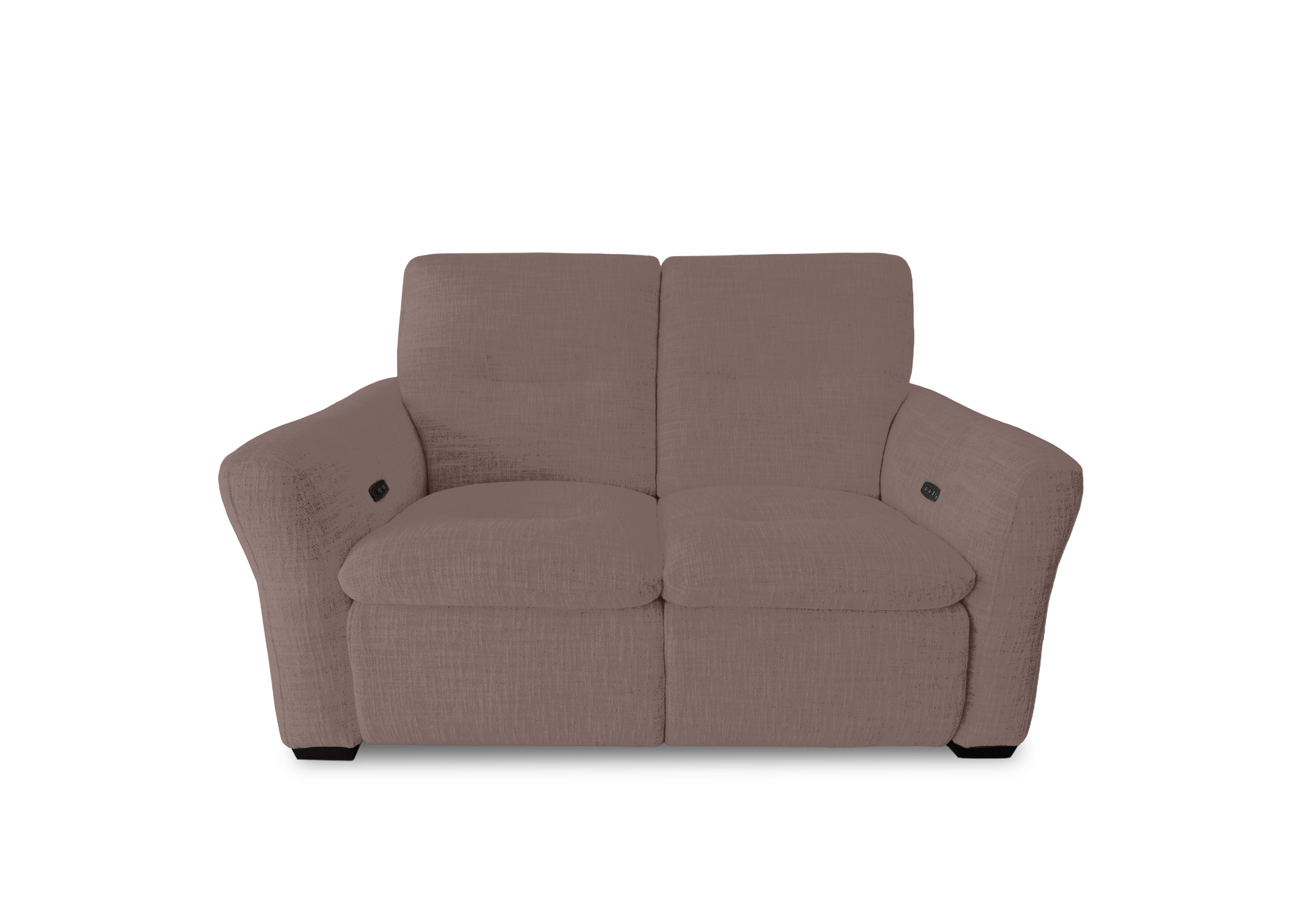 Restore Fabric 2 Seater Power Recliner Sofa in Fab-Dab-08 Brown on Furniture Village